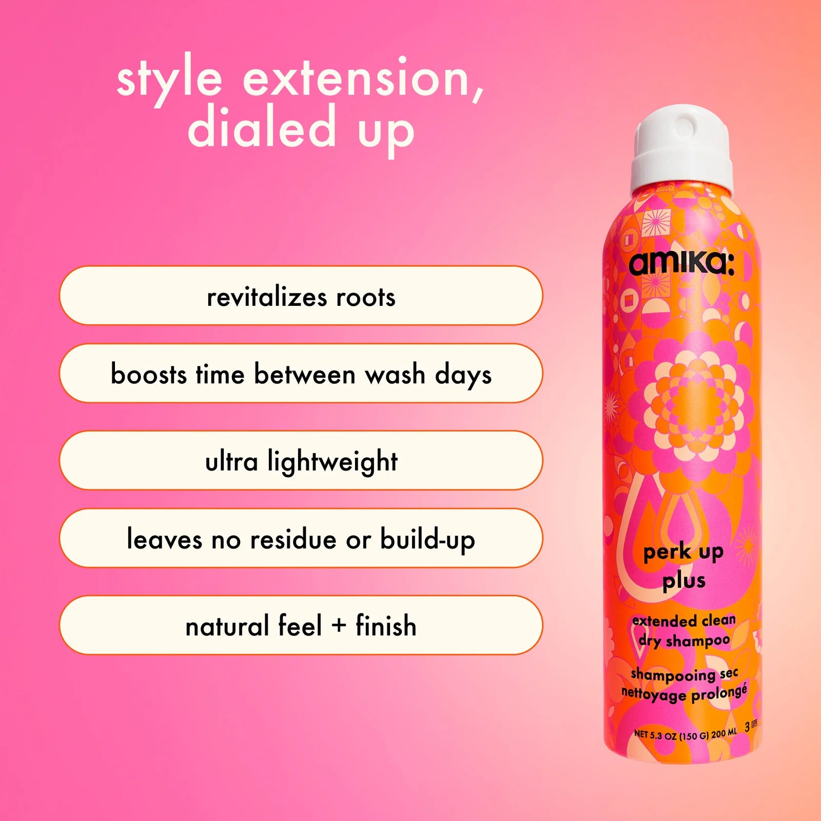 Amika Perk Up Plus Extended Clean Dry Shampoo (Extended clean dry shampoo)