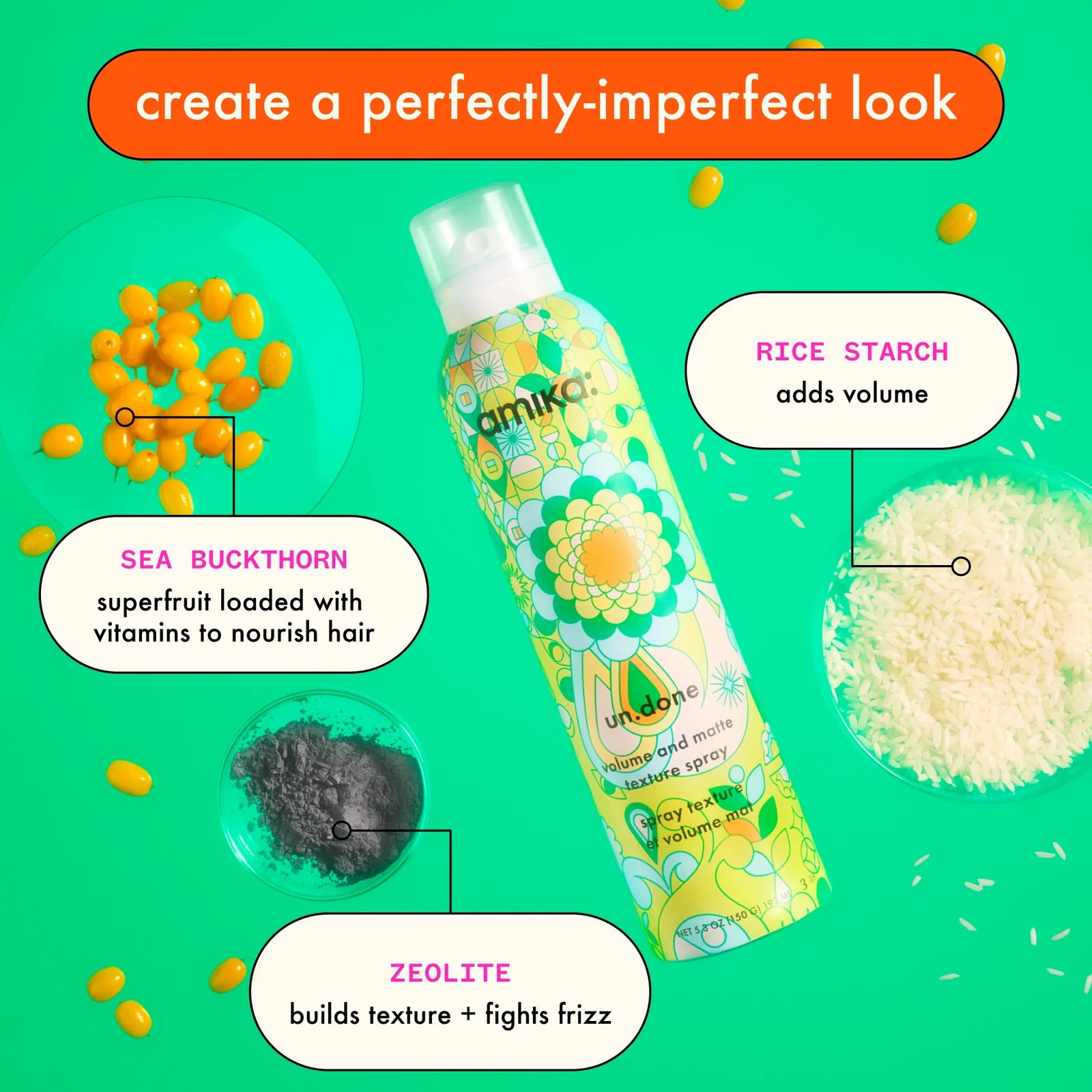Amika Un.Done Volume & Matte Texture Spray (Dry finishing spray)
