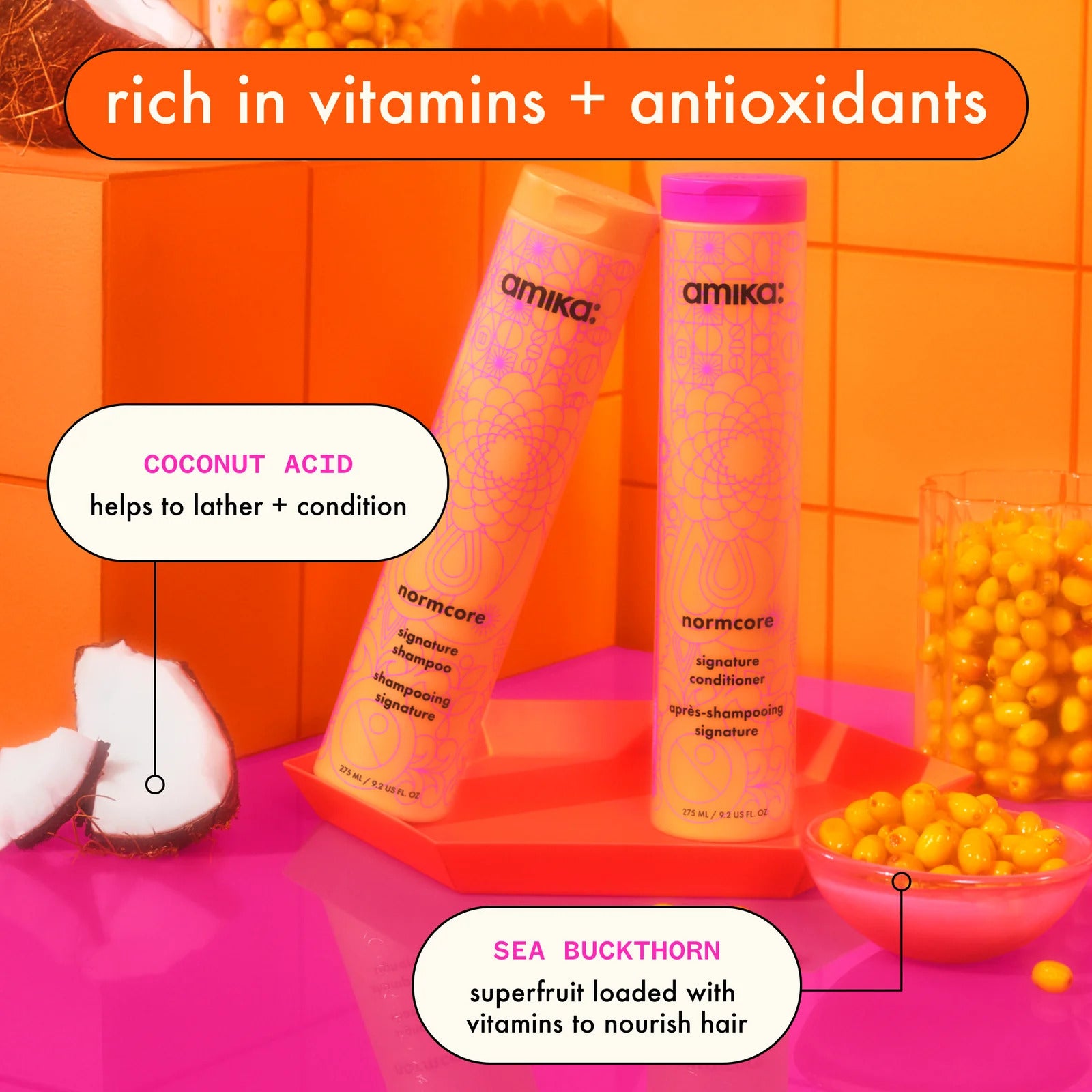 Amika Normcore Signature Shampoo (Nourishing hair shampoo)