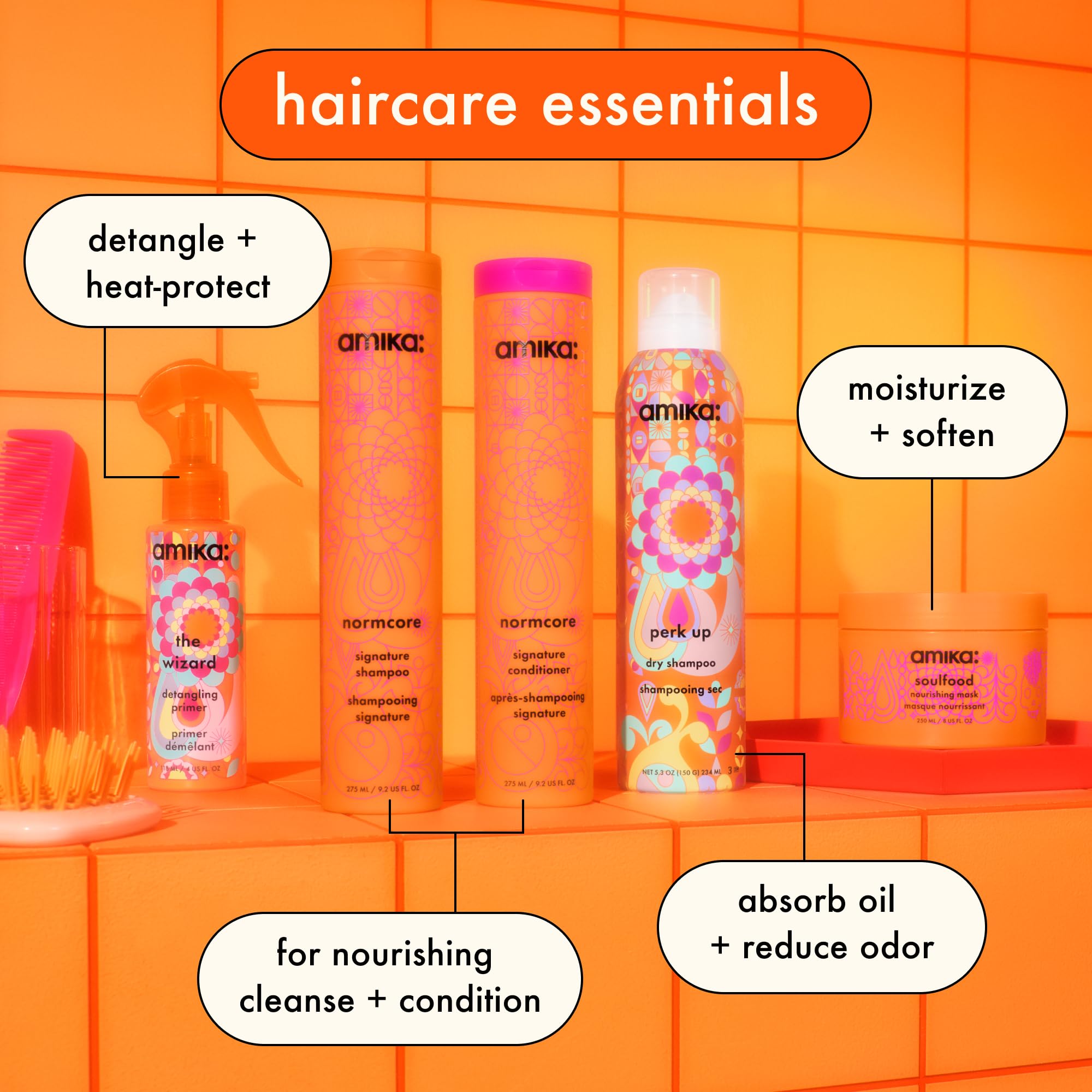 Amika The Wizard Detangling Primer (All-in-one hair priming mist)