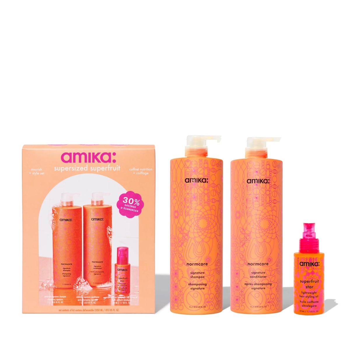 Amika Supersized Superfruit Nourish + Style Set (Ultimate