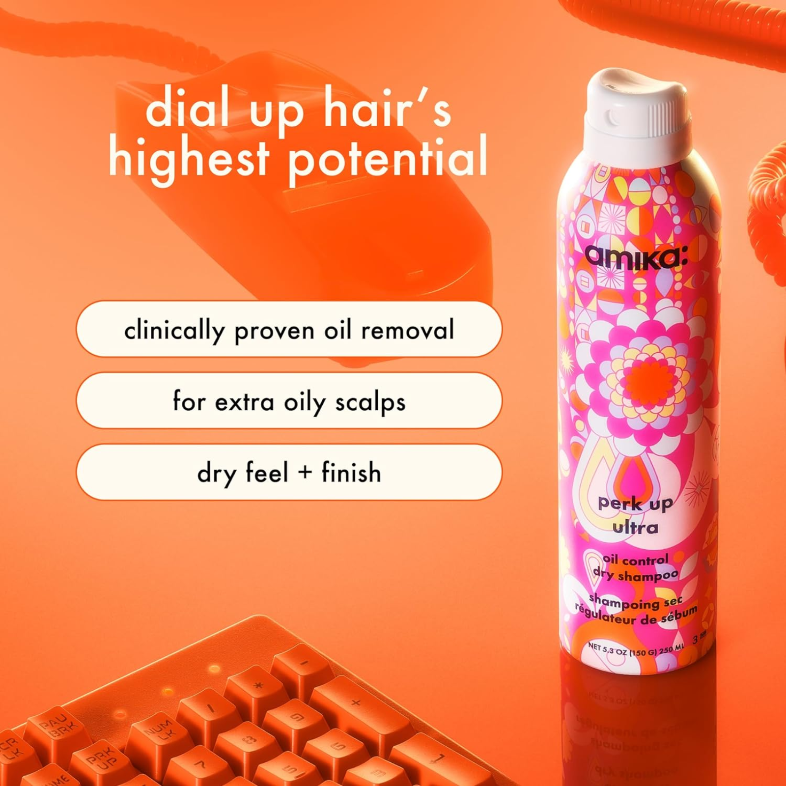 Amika Perk Up Ultra Oil Control Dry Shampoo (Dry shampoo for oily hair)