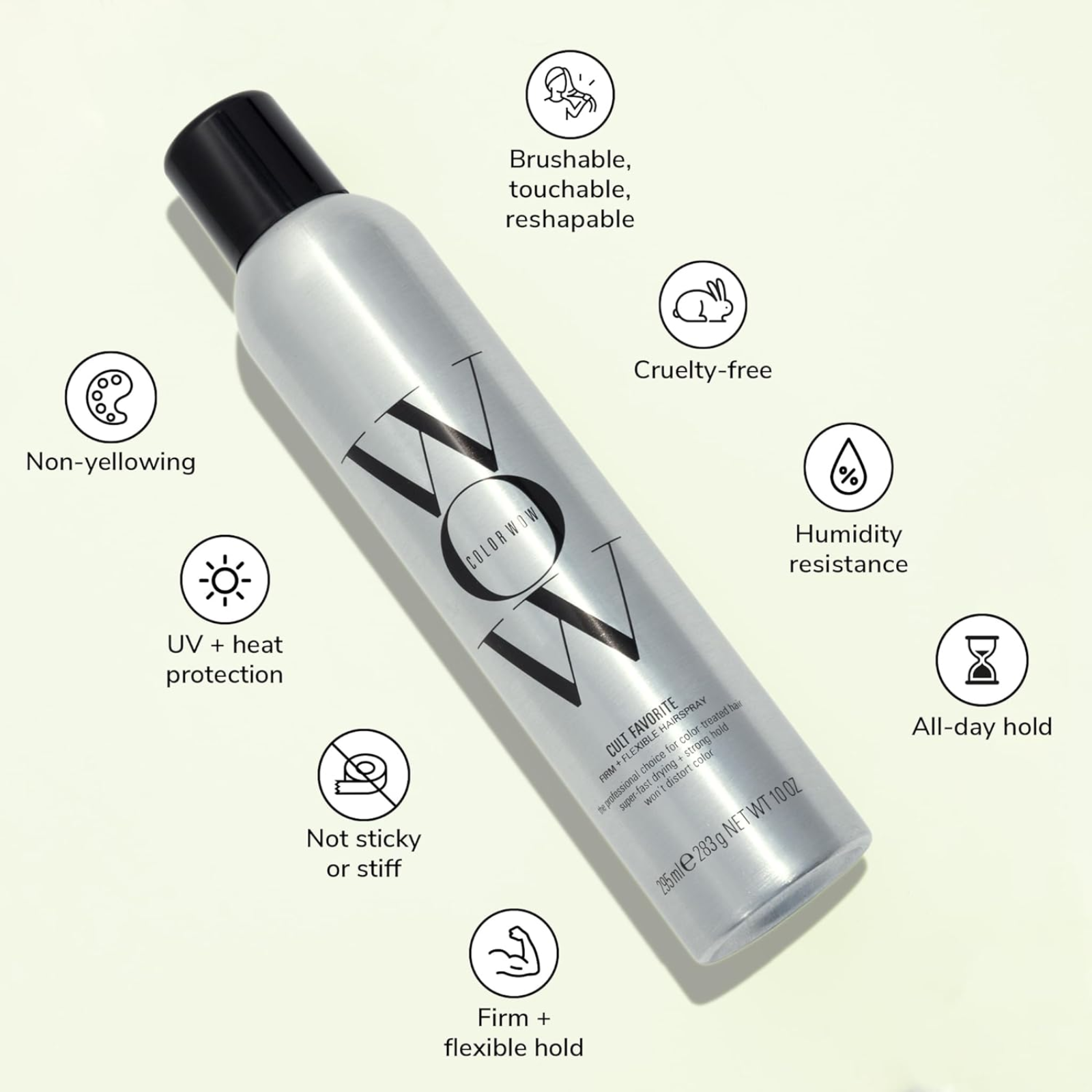 COLOR WOW Cult Favorite Firm & Flexible Hairspray (Humidity-resistant hairspray)