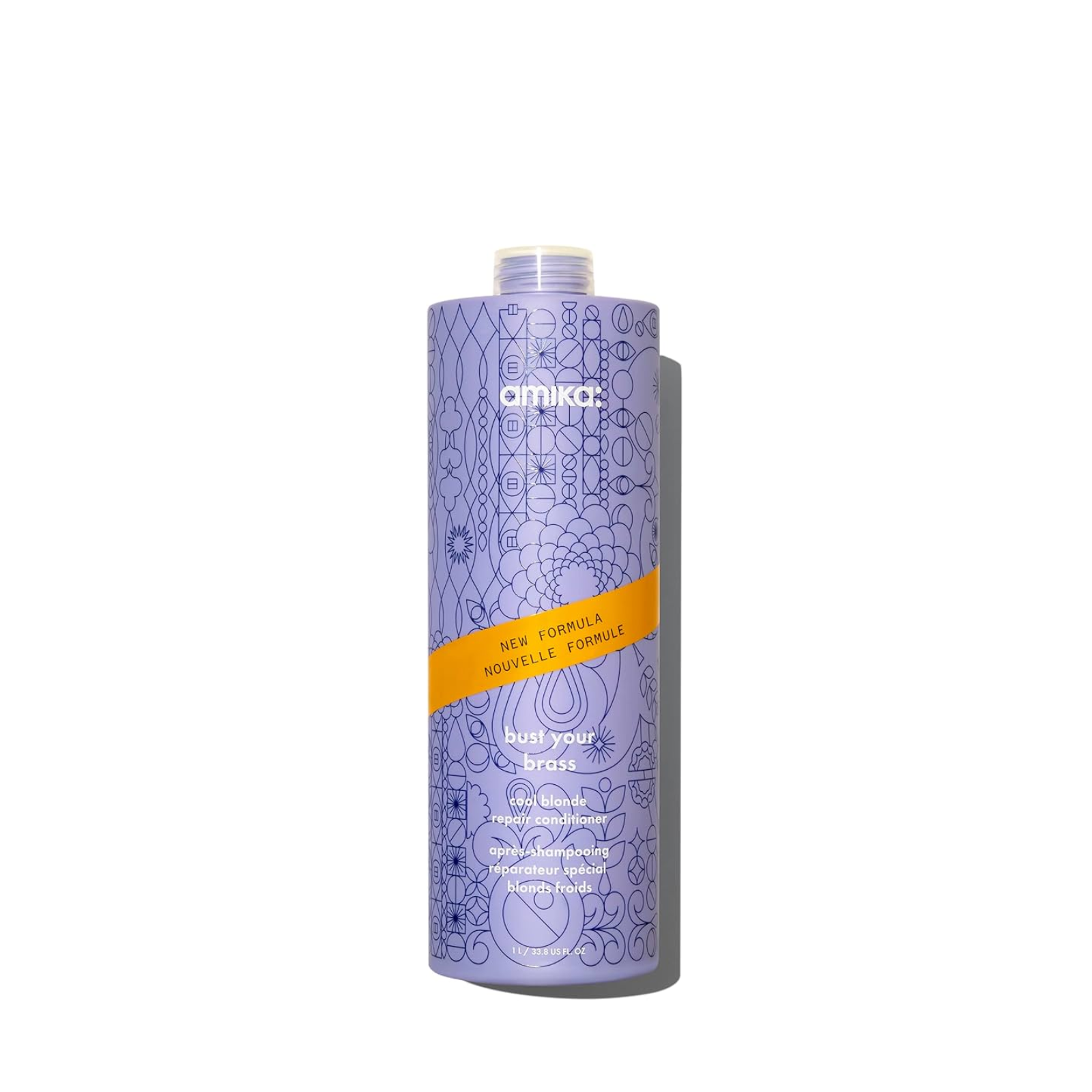 Amika Bust Your Brass Cool Blonde Strength Repair Conditioner (Conditioner for blond hair)