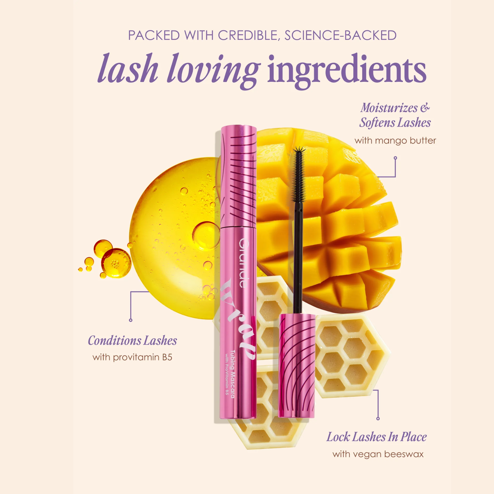 GrandeWRAP Tubing Mascara with ProVitamin B5 (Lengthening mascara)