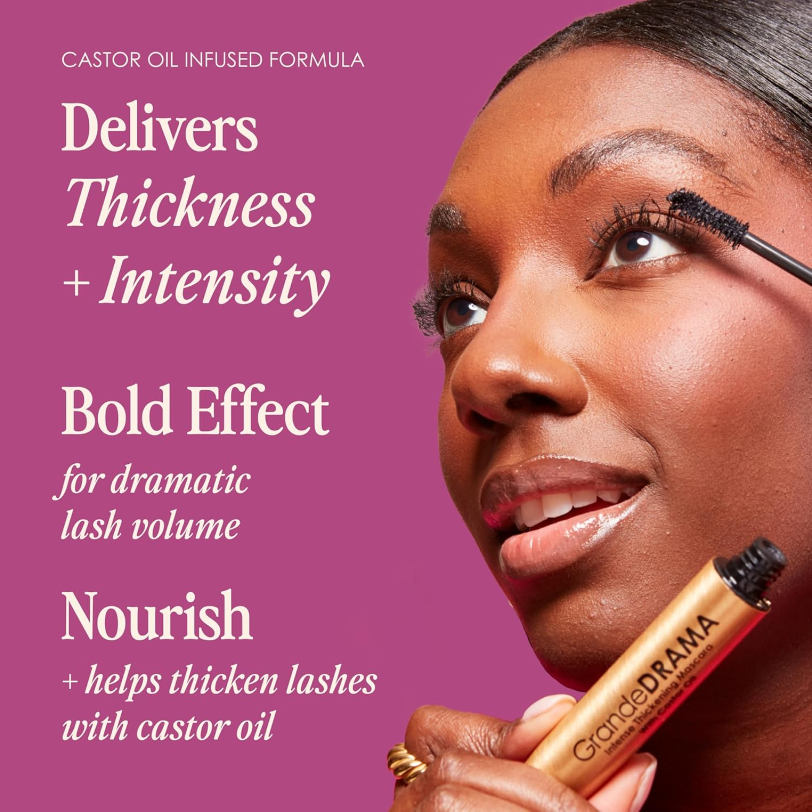 GrandeDRAMA Intense Thickening Mascara (Mascara for thin lashes)