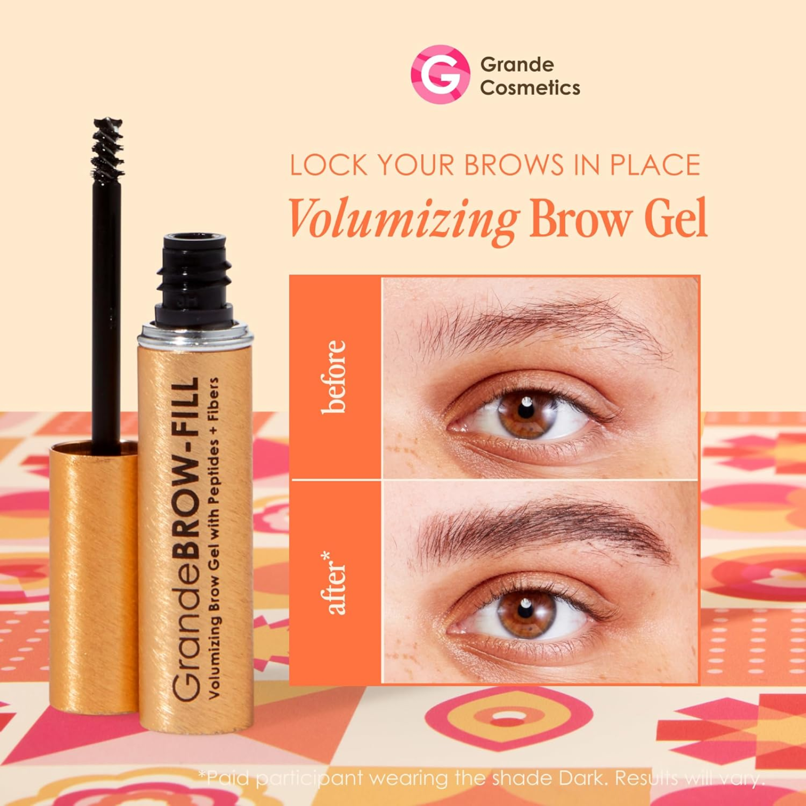 GrandeBROW-FILL Volumizing Brow Gel (Multi-tasking brow enhancer)