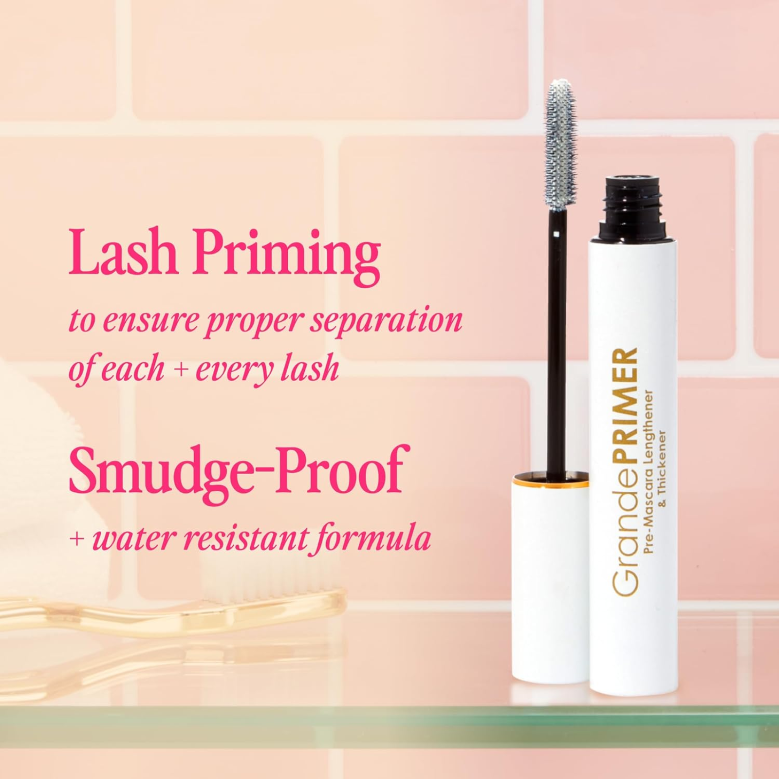 GrandePRIMER Pre-Mascara Lengthener & Thickener (Mascara with peptides)