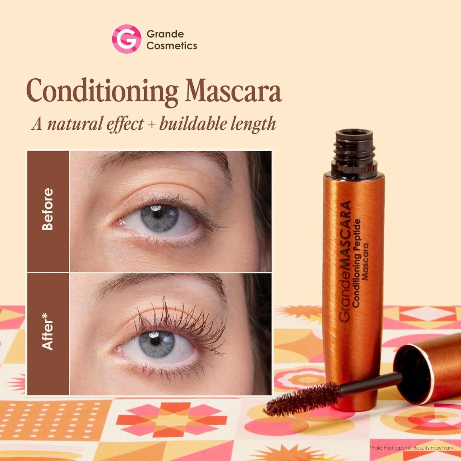 GrandeMASCARA Conditioning Peptide Mascara (Blown mascara)
