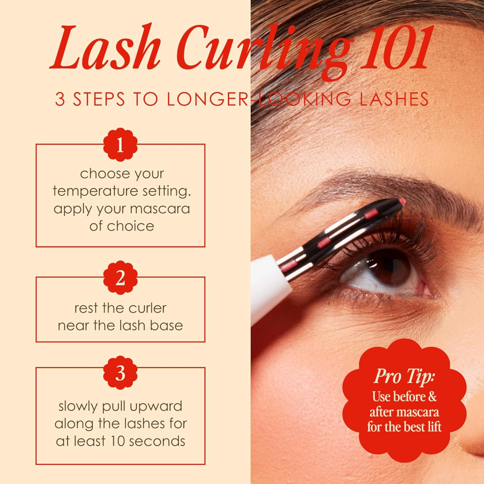 GrandeLASH-LIFT Heated Lash Curler (Portable lash curler)