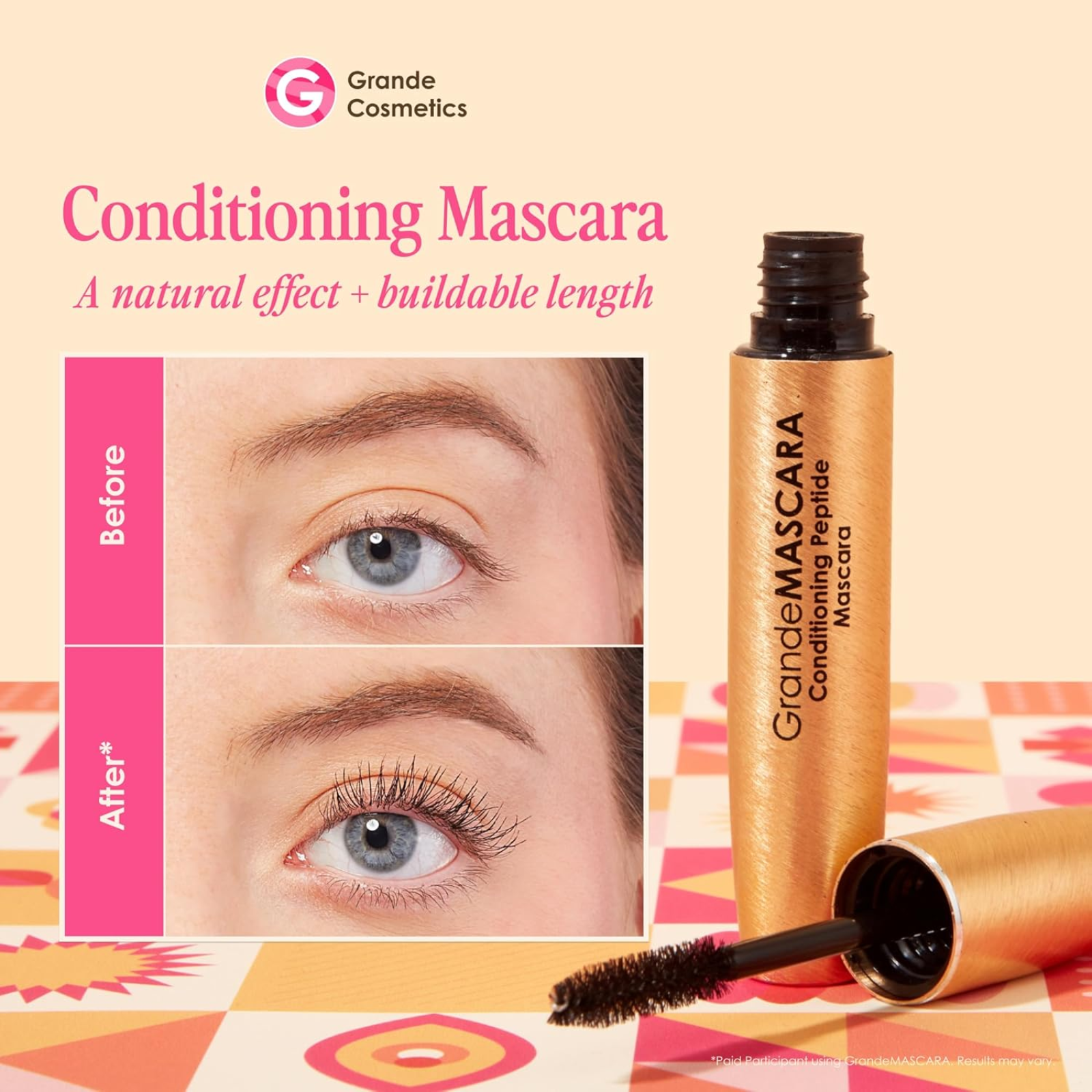 GrandeMASCARA Conditioning Peptide Mascara (Volumizing mascara)