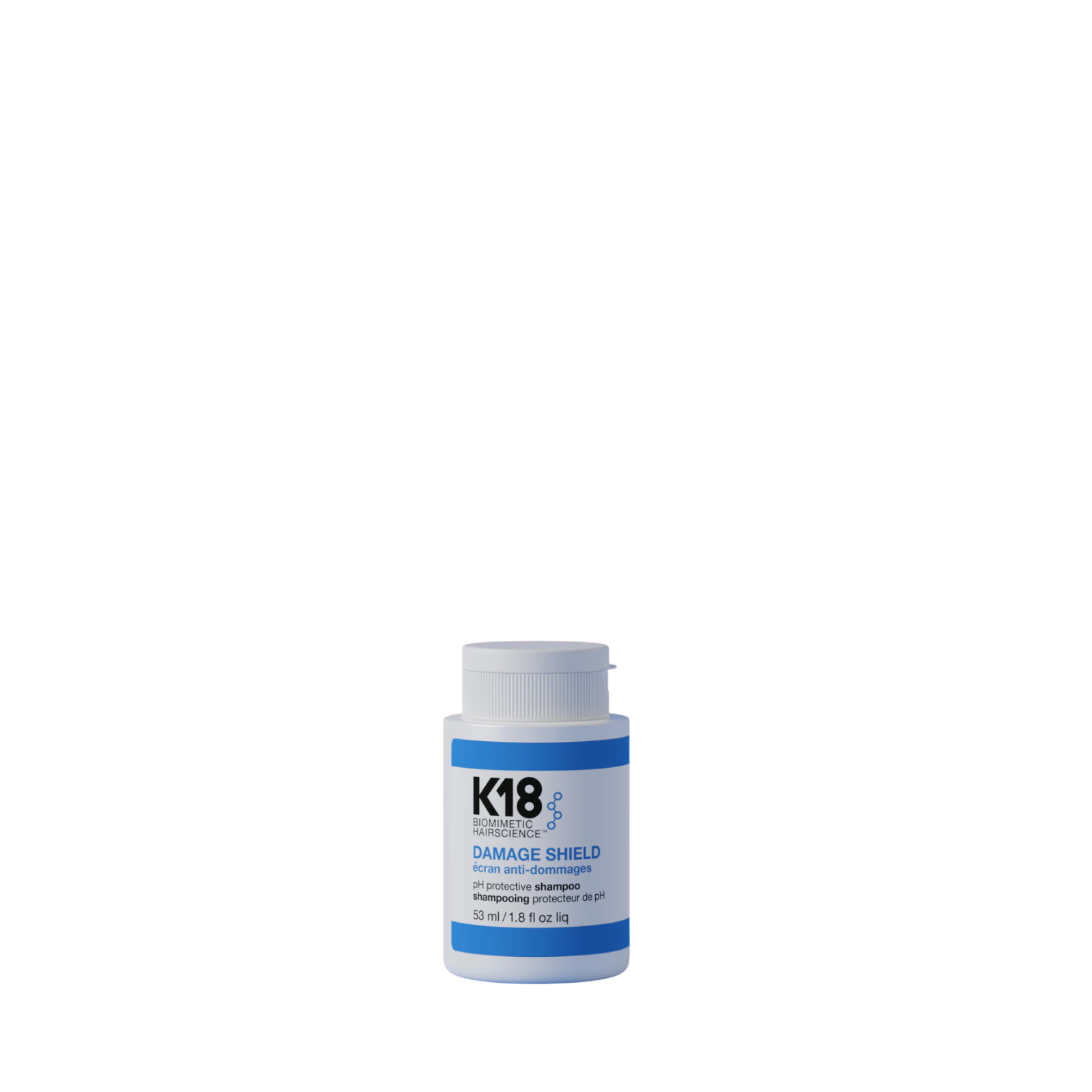K18 Biomimetic HairScience Damage Shield pH Protective Shampoo (Color-safe pH-optimized shampoo)