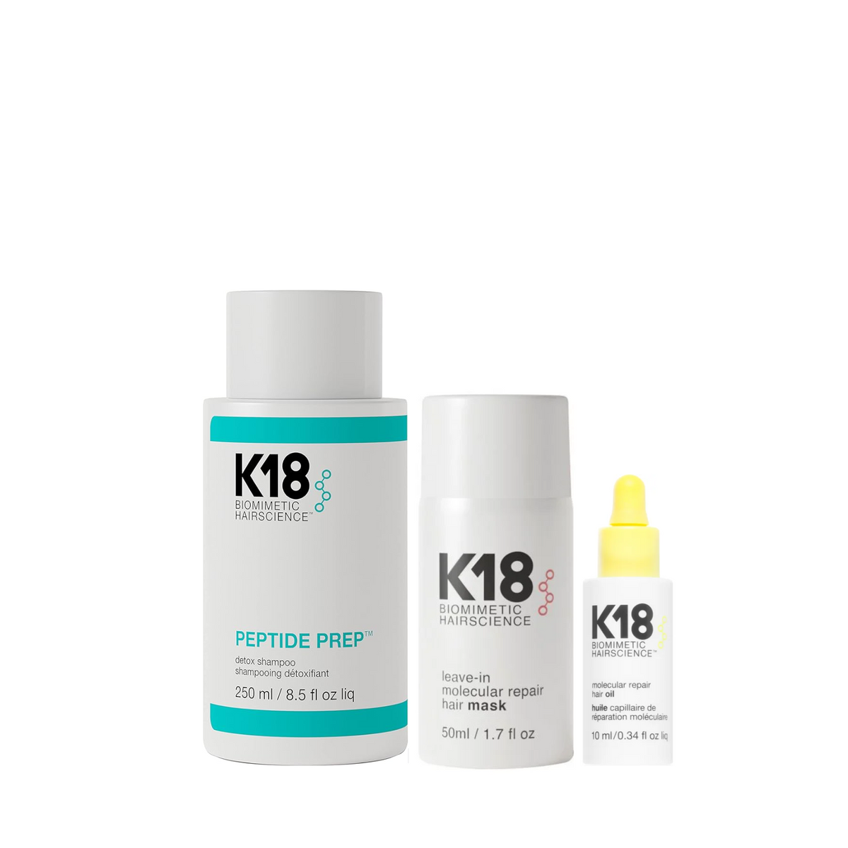 K18 BIOMIMETIC HAIRSCIENCE Leave In Molecular Repair Hair Mask 1.7oz hotsell - 2 PACK