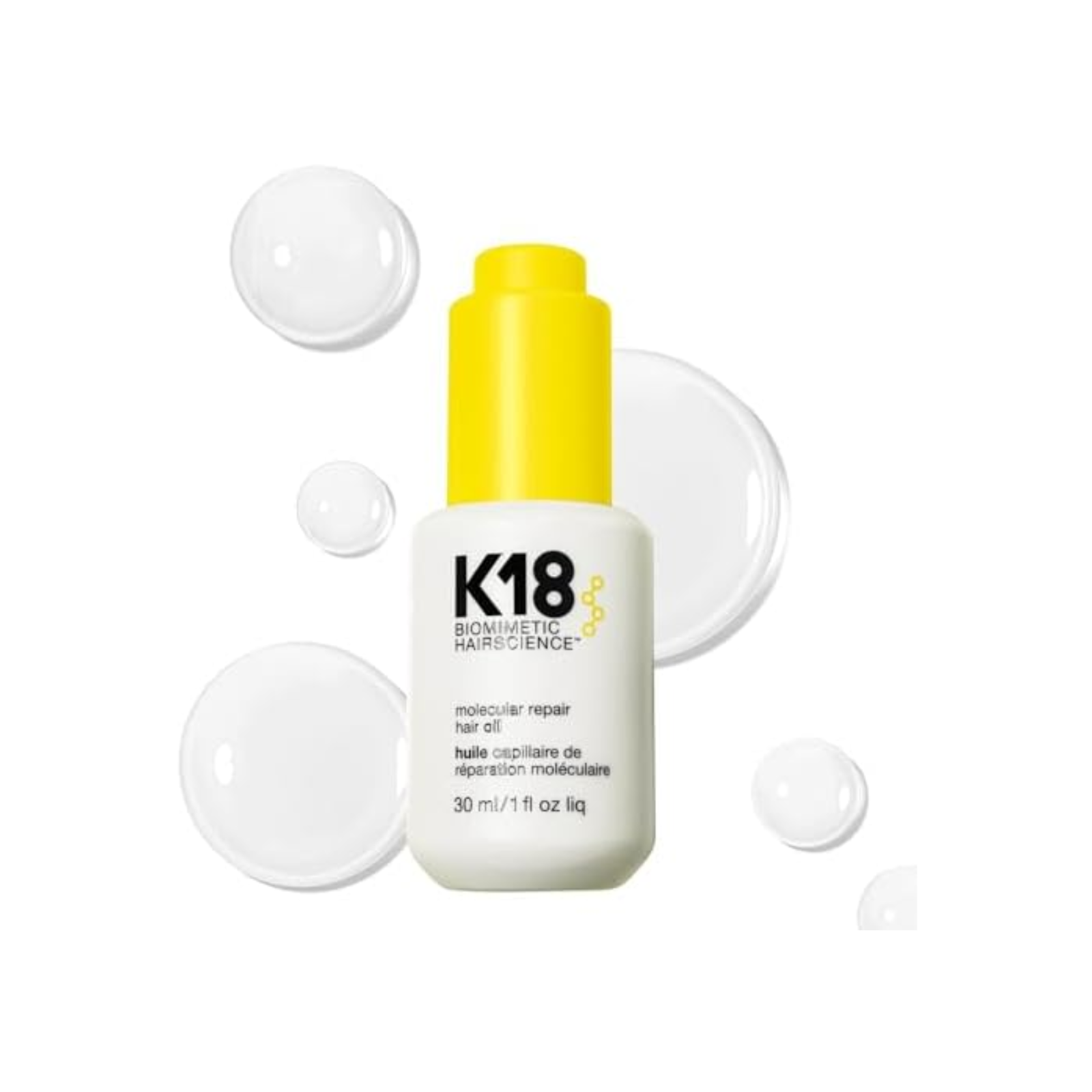 K18 Biomimetic HairScience Molecular Repair Hair Oil (Biotech-engineered weightless oil)