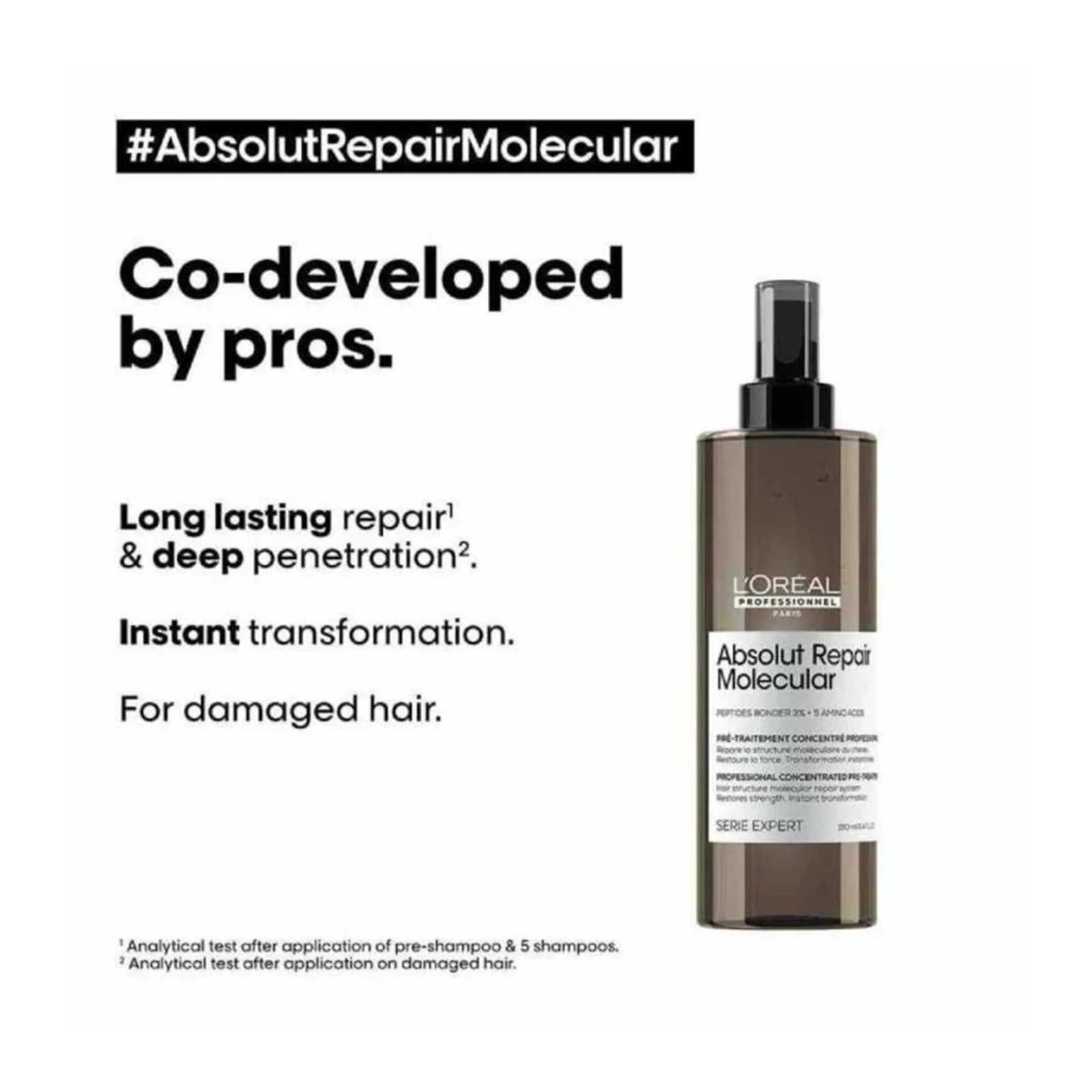 L'Oréal Professionnel Absolut Repair Molecular Concentrated Pre-Treatment (Pre-shampoo treatment for damaged hair)