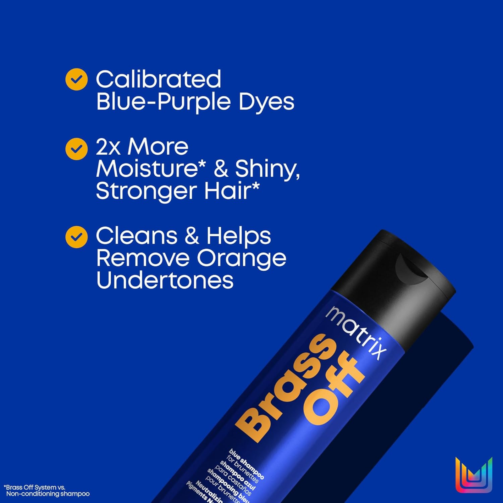 Matrix Brass Off Blue Shampoo (Blue-tinted shampoo)