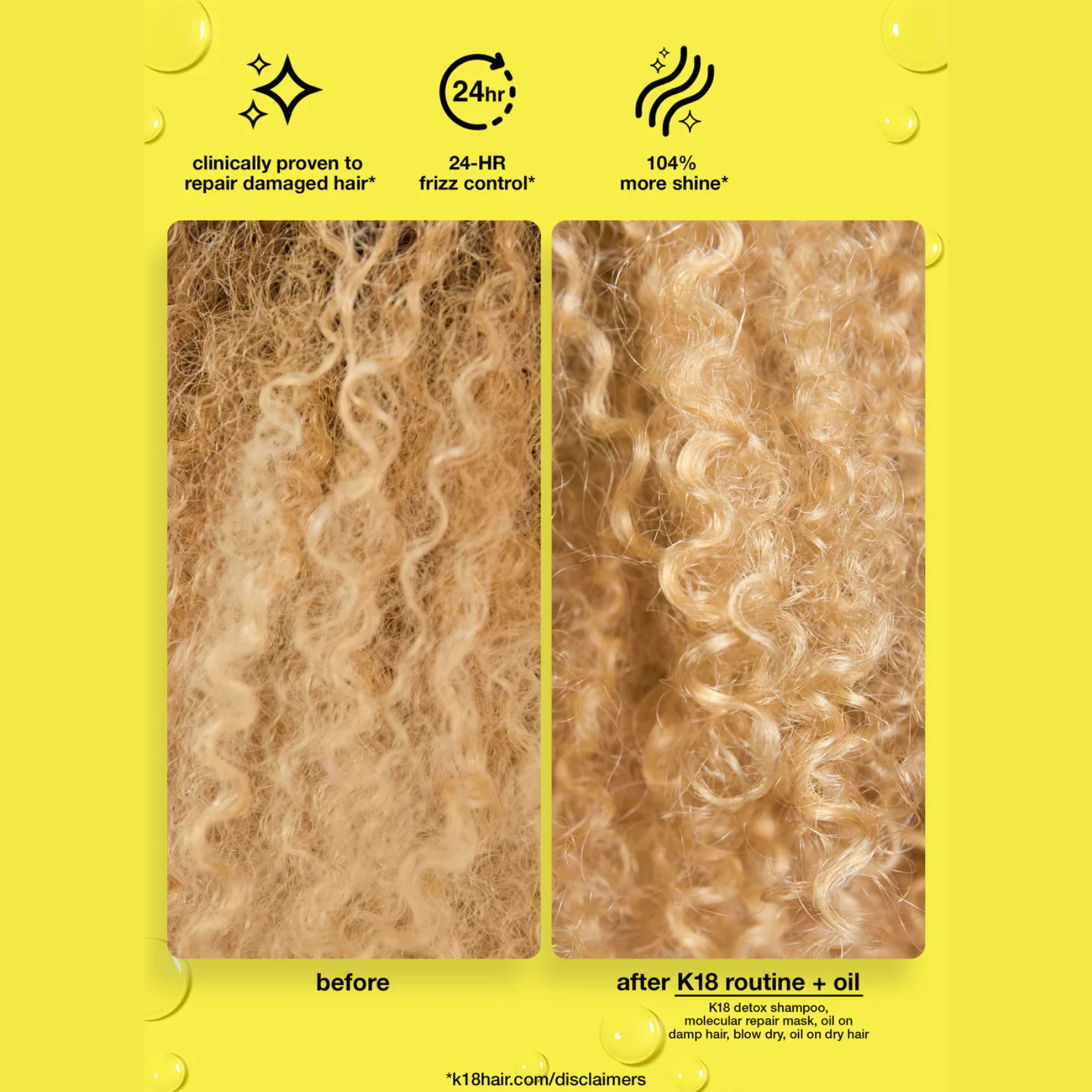 K18 Biomimetic HairScience Molecular Repair Hair Oil (Biotech-engineered weightless oil)