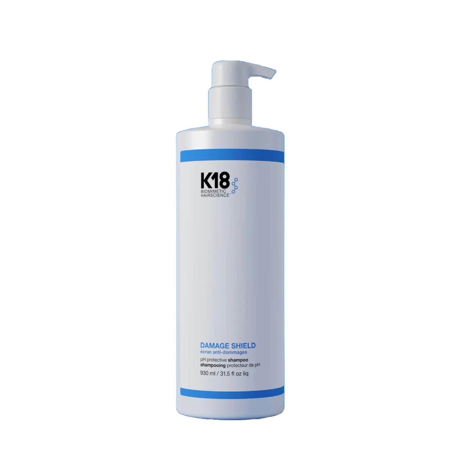 K18 Biomimetic HairScience Damage Shield pH Protective Shampoo (Color-safe pH-optimized shampoo)