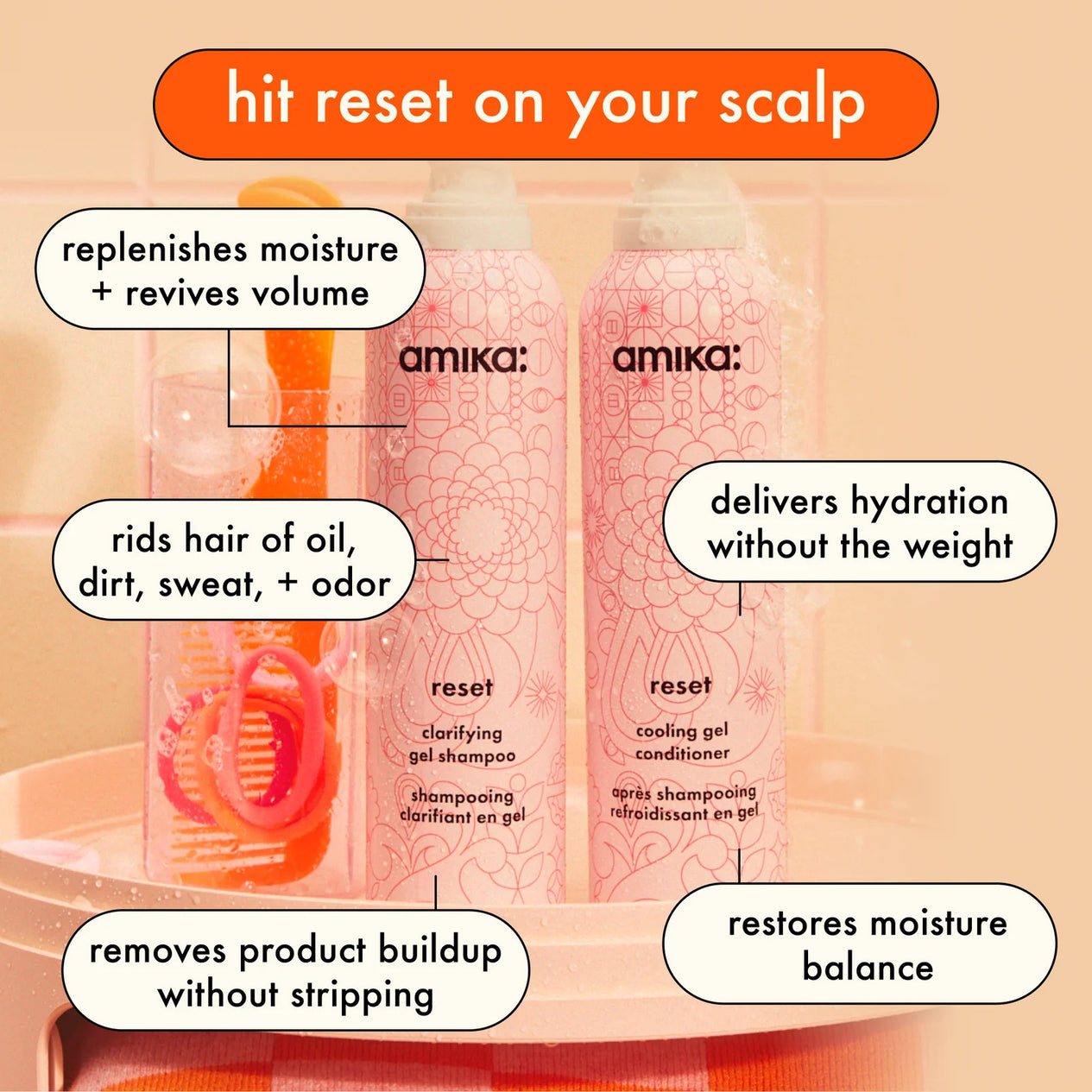 Amika Reset Clarifying Gel Conditioner (Cleansing gel conditioner)