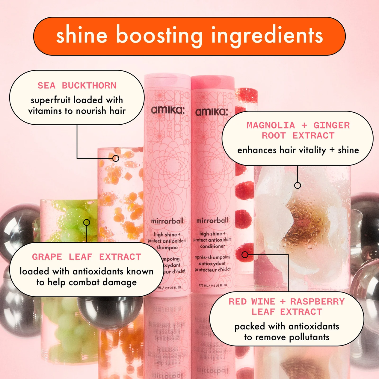 Amika Mirrorball High Shine & Protect Antioxidant Conditioner (High shine and protect antioxidant conditioner)
