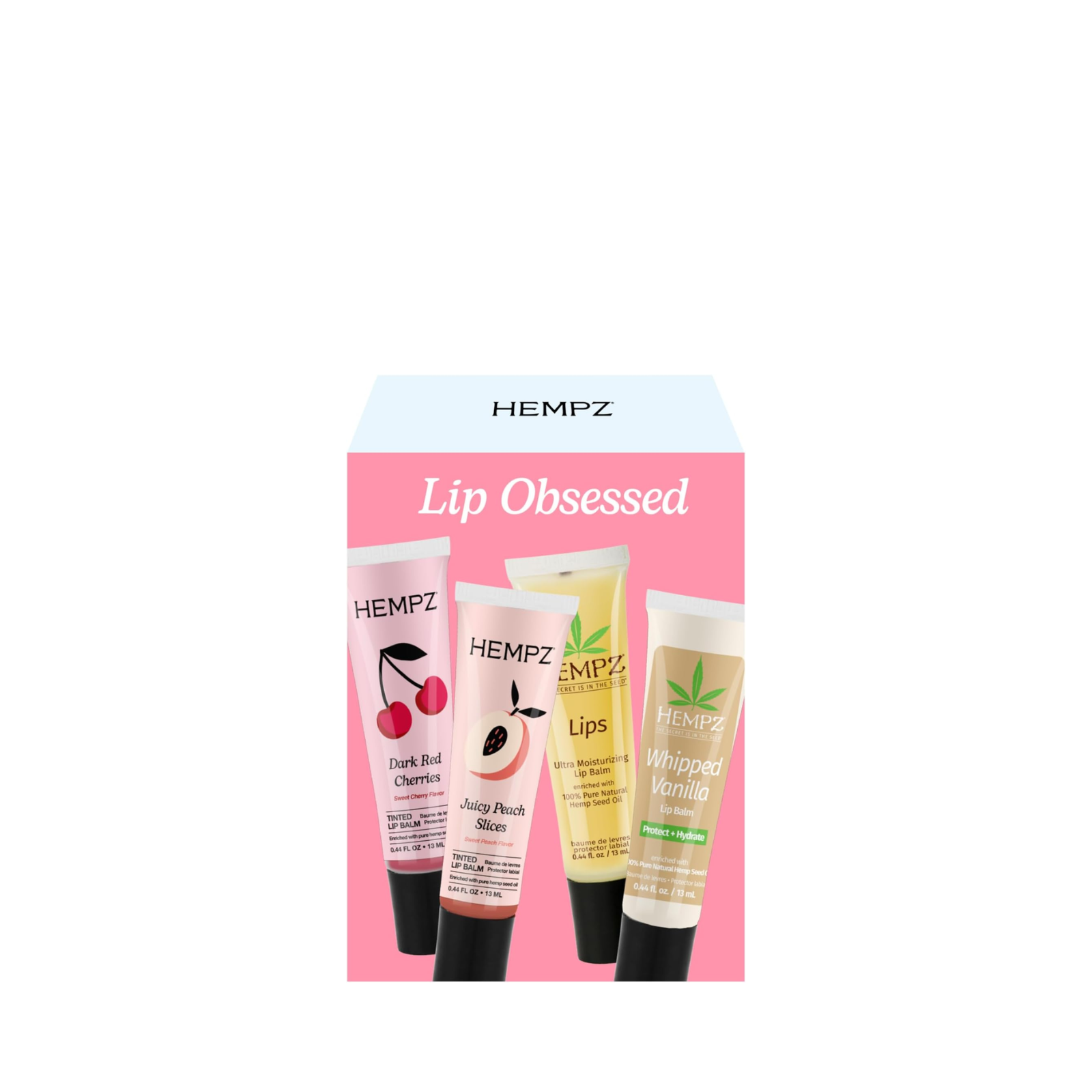 Hempz Lip Obsessed Kit (4in1 hydrating lip balm set)