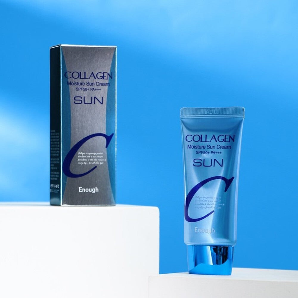 Moisturizing sunscreen with collagen by Enough (Enough Collagen Moisture Sun Cream SPF 50+ PA+++)