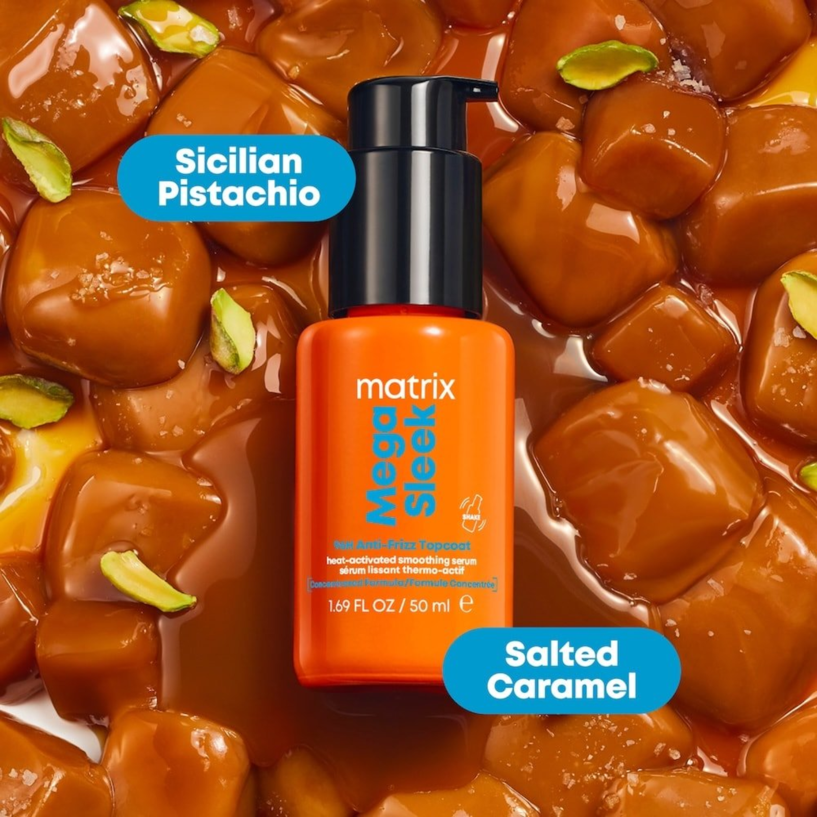 Matrix Mega Sleek 96H Anti-Frizz Topcoat Serum (Leave-in anti-frizz serum)