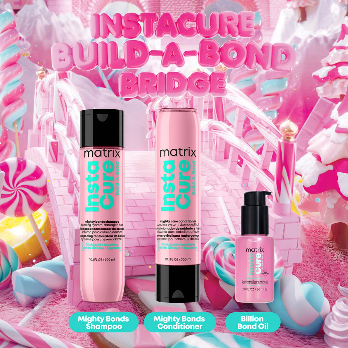 Matrix Build A Bond Holiday Kit (3in1 bond repair and intensive hair strengthening set)