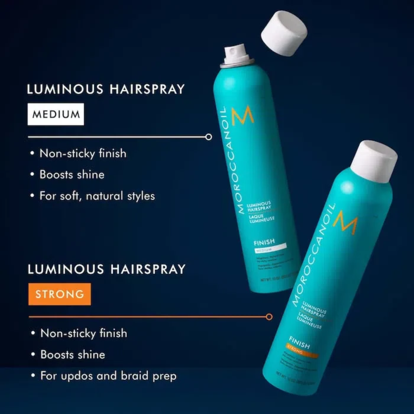 Сяючий лак для волосся середньої фіксації (MoroccanOil Luminous Hairspray Medium)