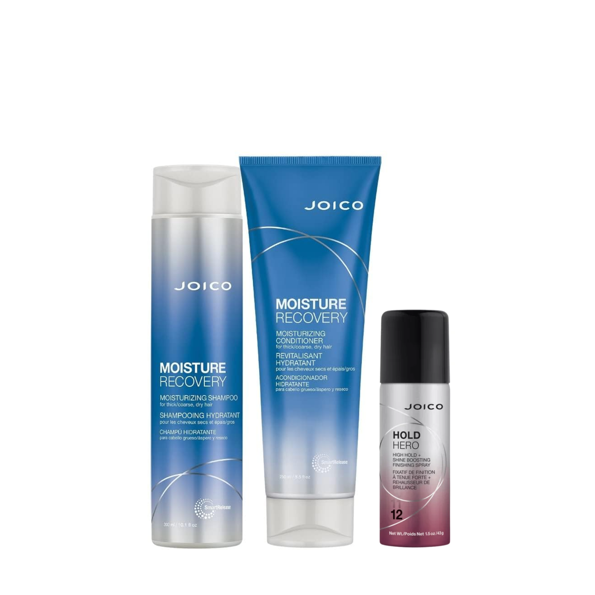Joico Moisture Recovery Holiday Duo (3in1 moisturizing haircare and styling set)