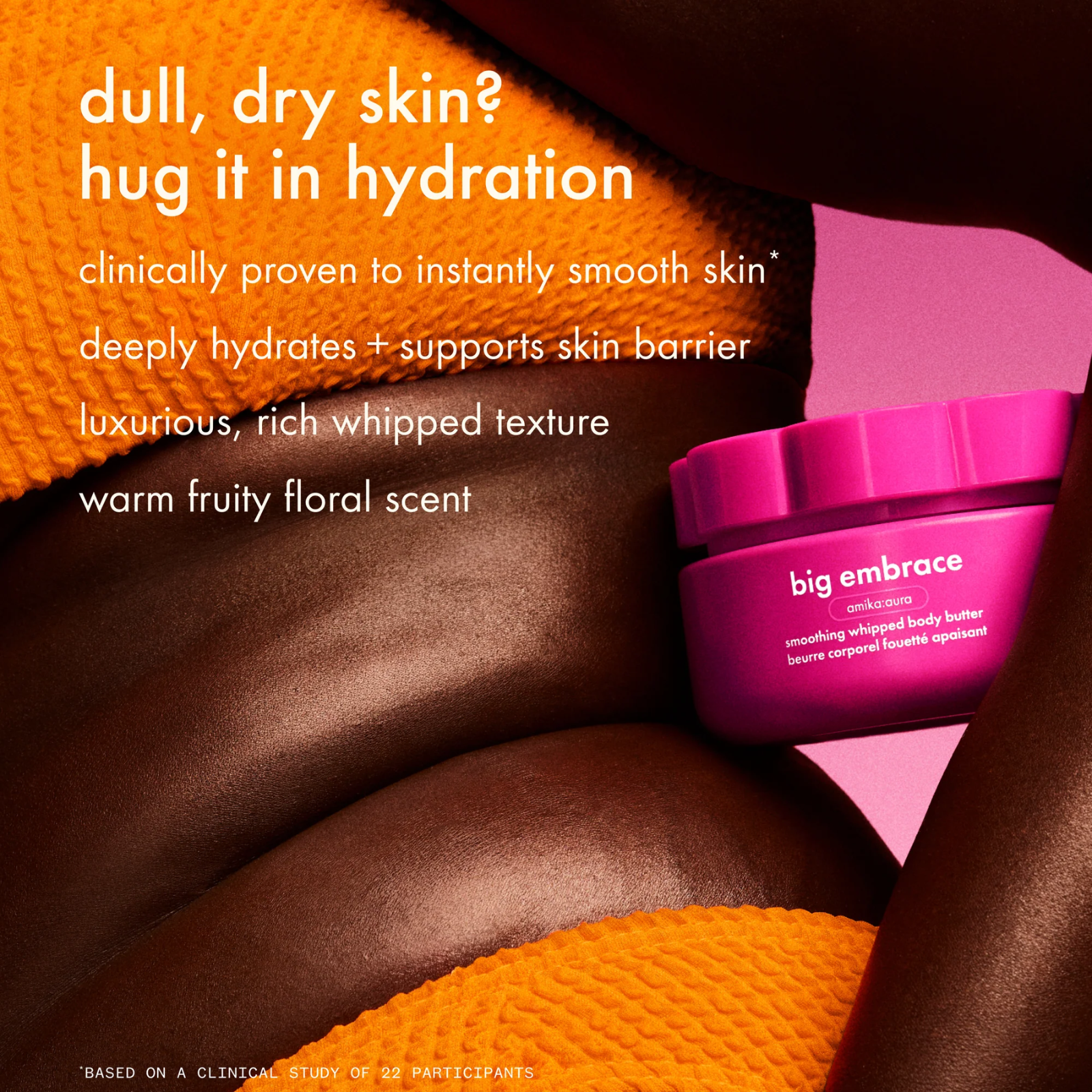 Amika big embrace smoothing whipped body butter (Whipped moisturizing body butter)