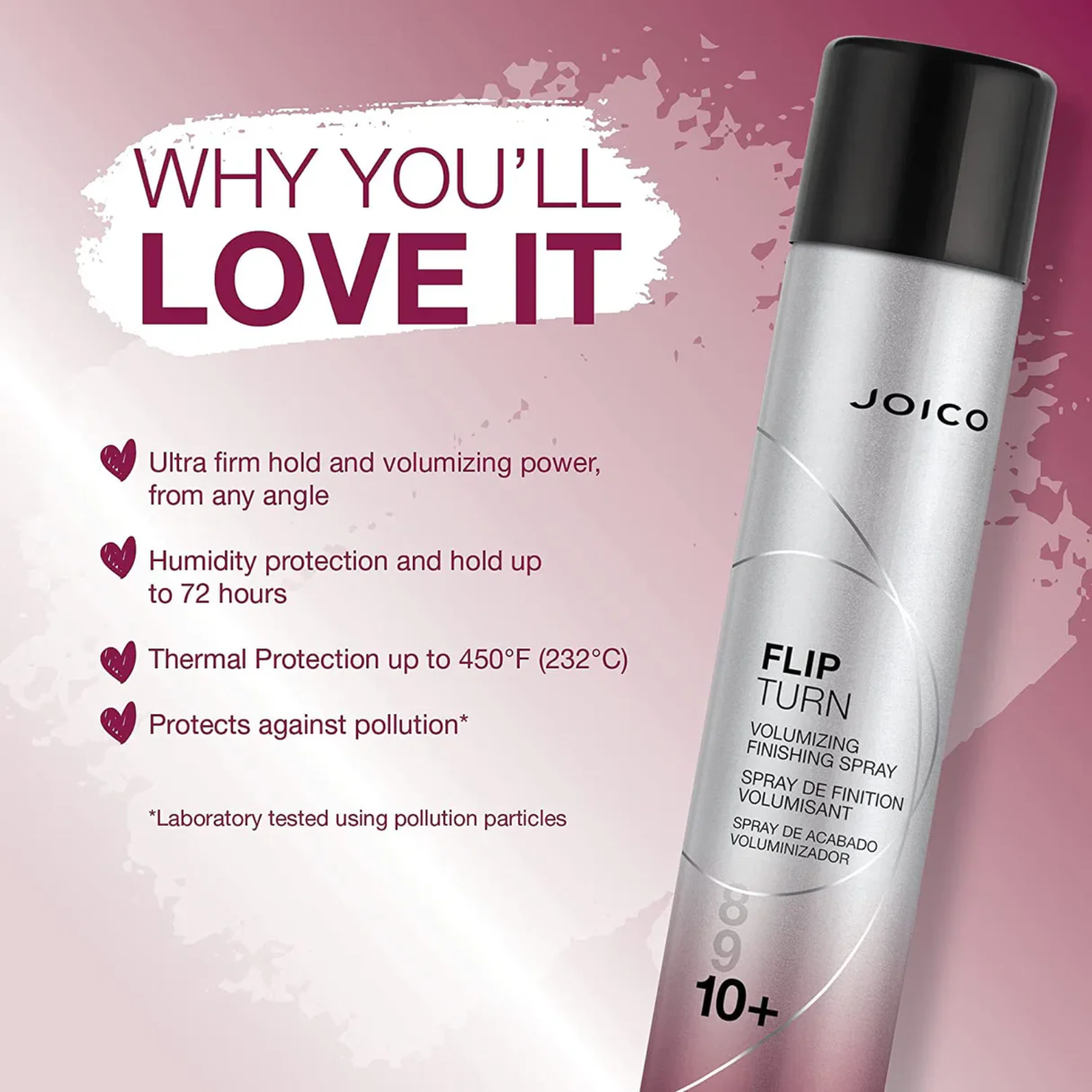 Joico Flip Turn Volumizing Finishing Spray (Volume-boosting hair spray)