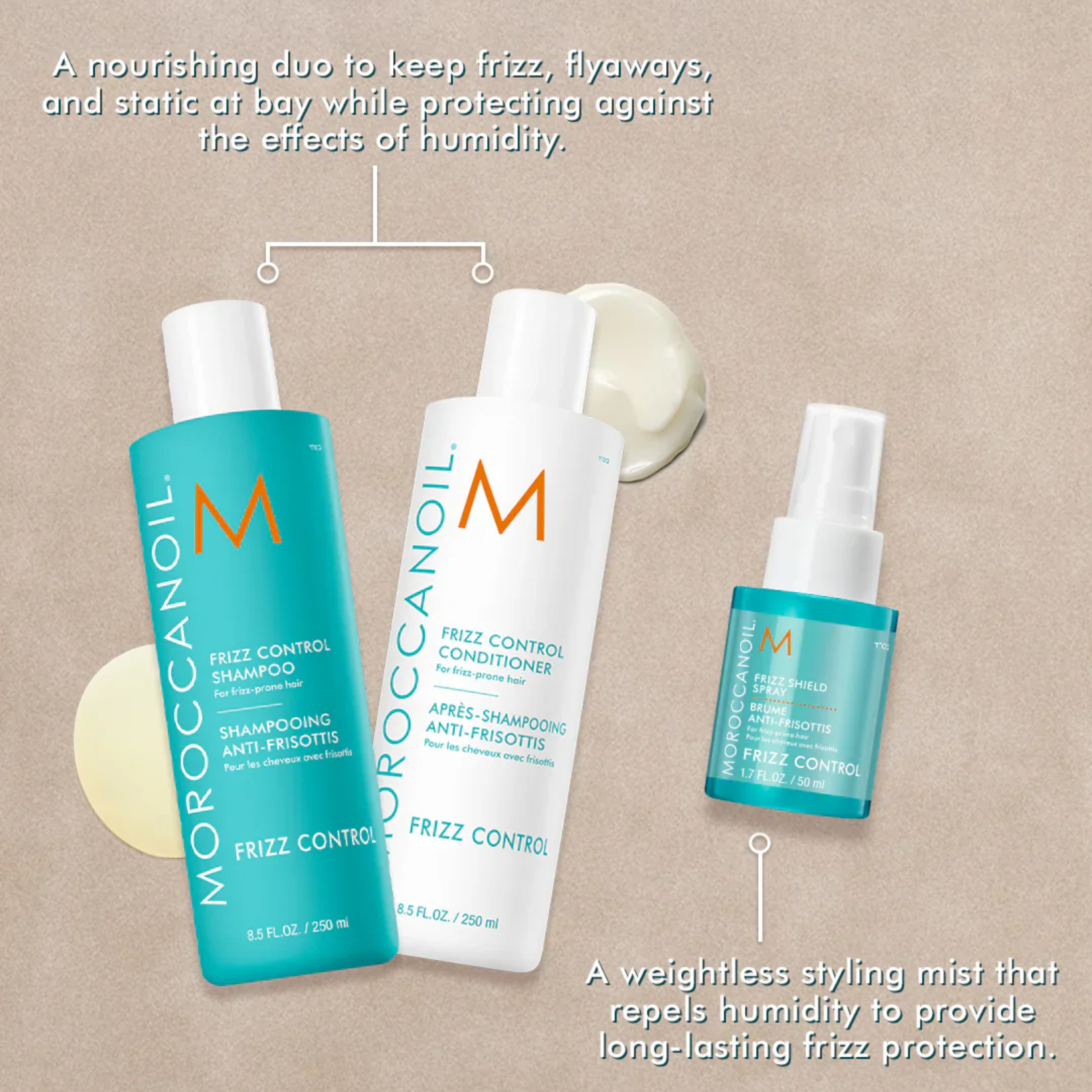 Moroccanoil Frizz Control Spring Set (3in1 frizz-control haircare set)