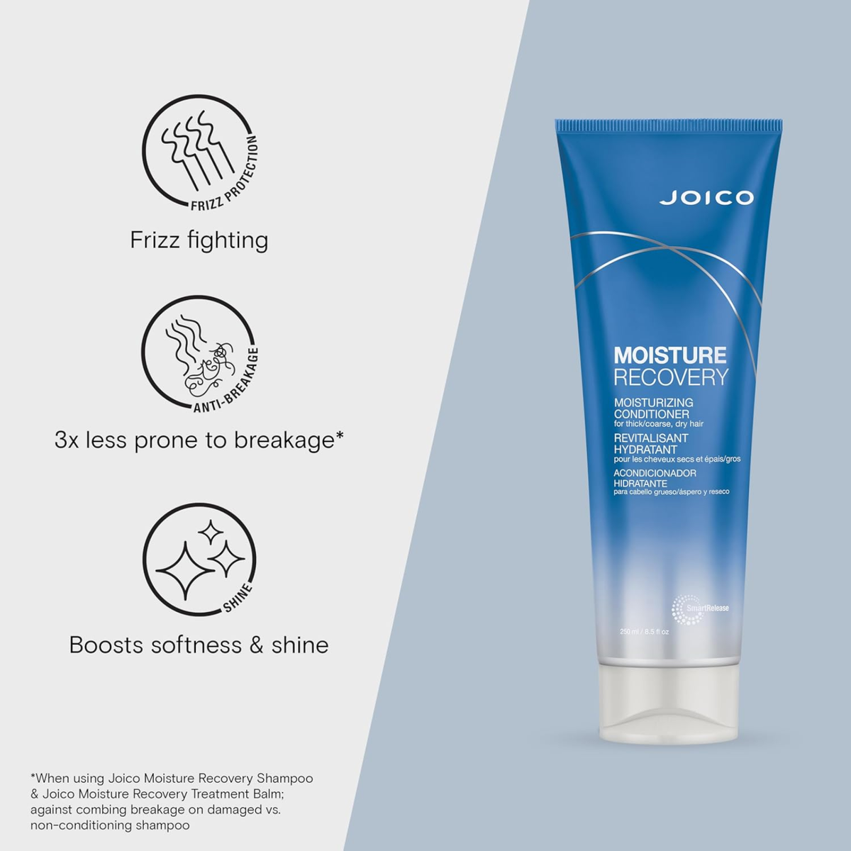 Joico Moisture Recovery Holiday Duo (3in1 moisturizing haircare and styling set)