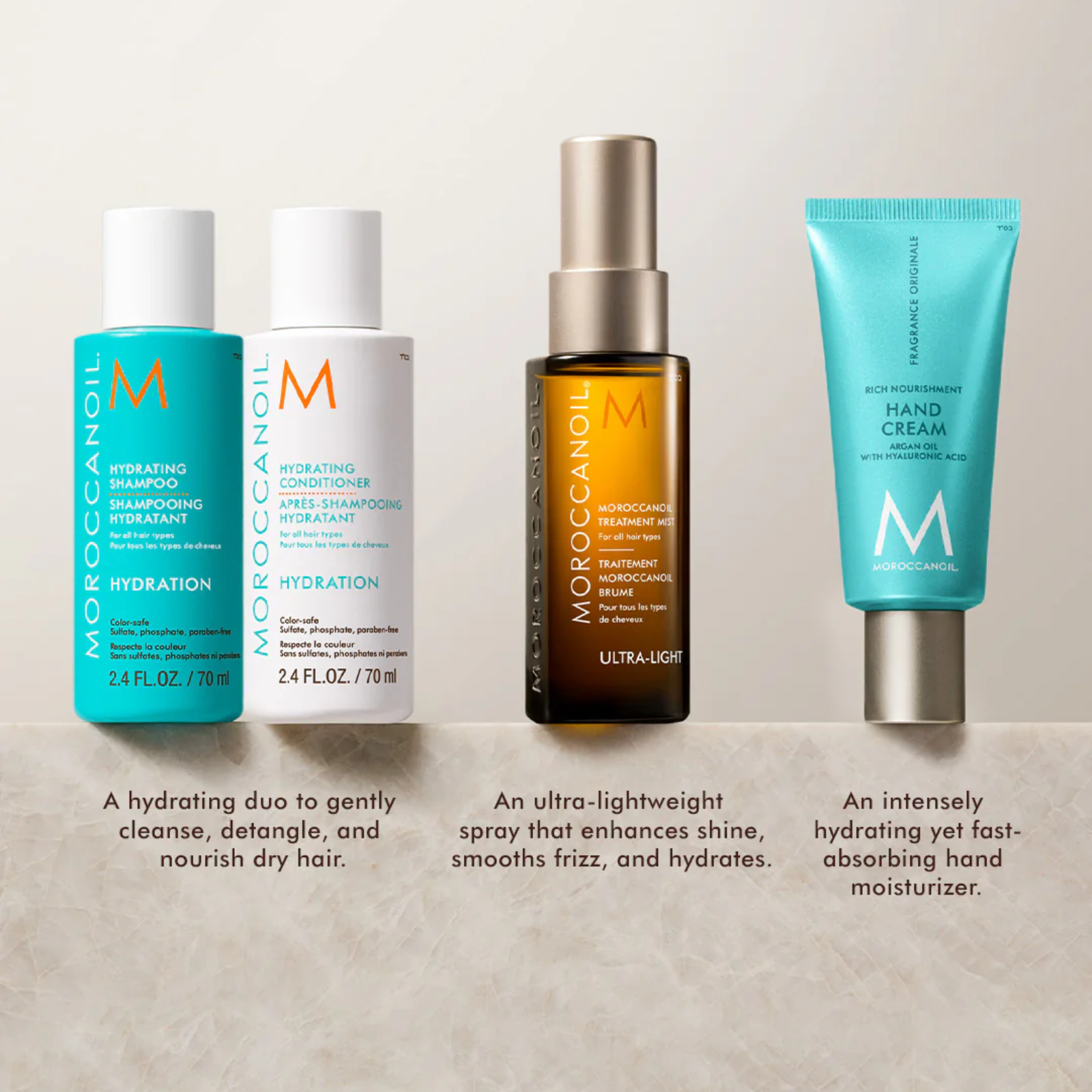 Moroccanoil Greetings From Hydration Travel Kit (4in1 travel-size hydrating hair set)