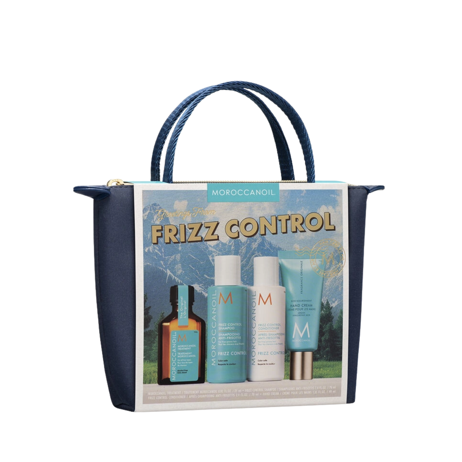 Moroccanoil Greetings From Frizz Control Travel Kit (4in1 travel-size frizz control set)
