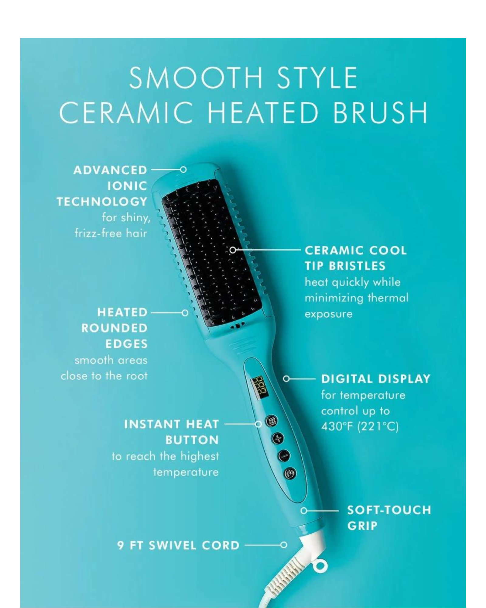 Ceramic styling tool (MoroccanOil Smooth Style Ceramic Heated Brush)