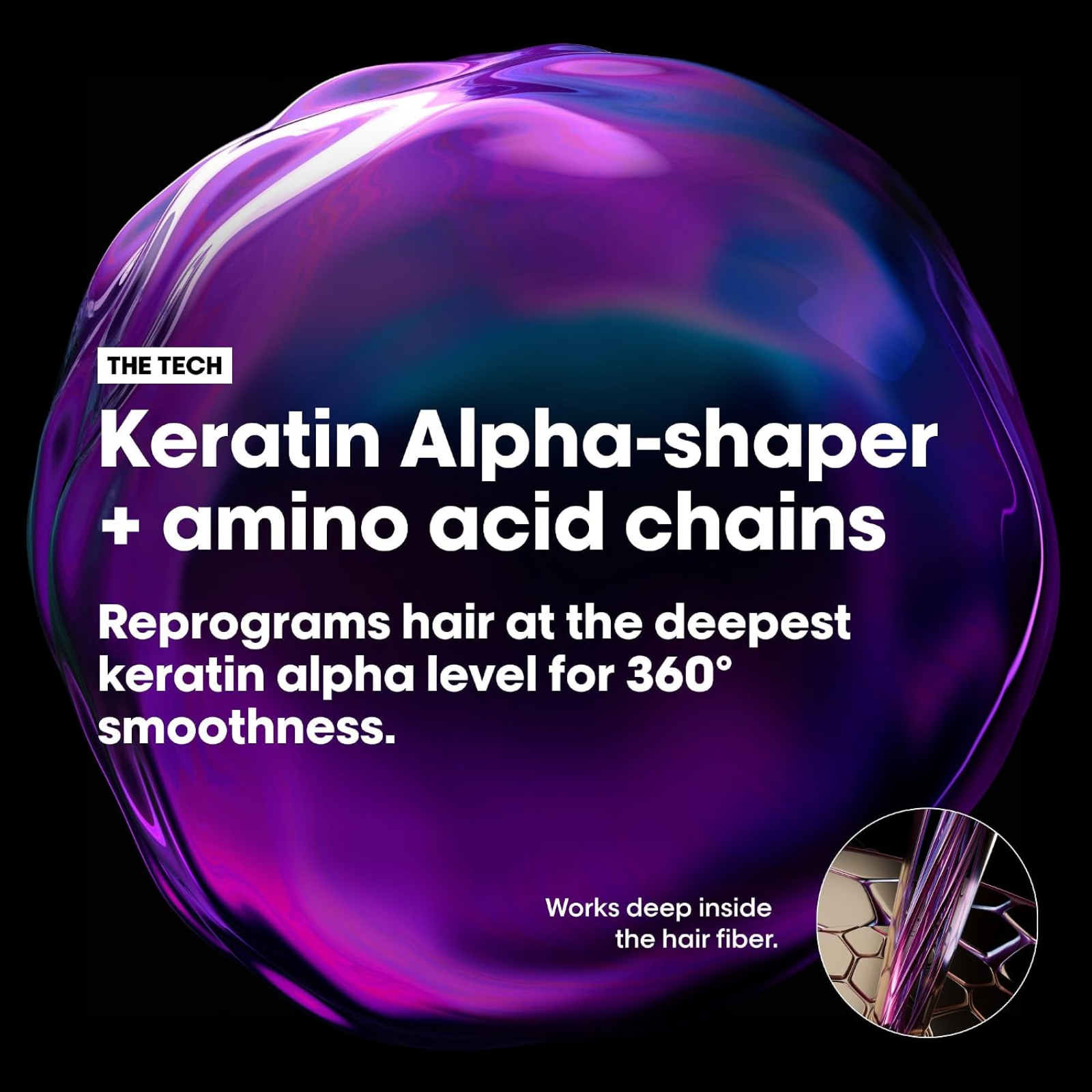 L'Oréal Professionnel Serie Expert Keratin Alpha Sleek Mirror Sleek Serum (High-shine anti-frizz serum)