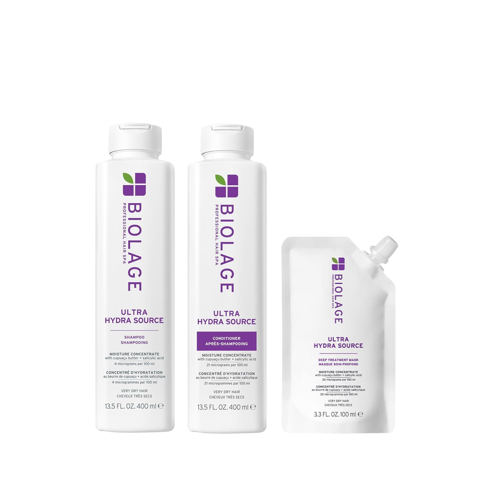 Biolage Ultra Hydra Source Reset Kit (3in1 ultra-hydrating hair care set)