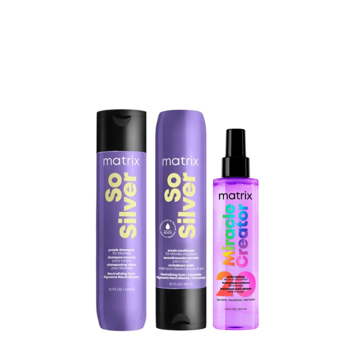 Matrix So Silver Holiday Kit (3in1 purple-toning care for blonde and silver hair set)
