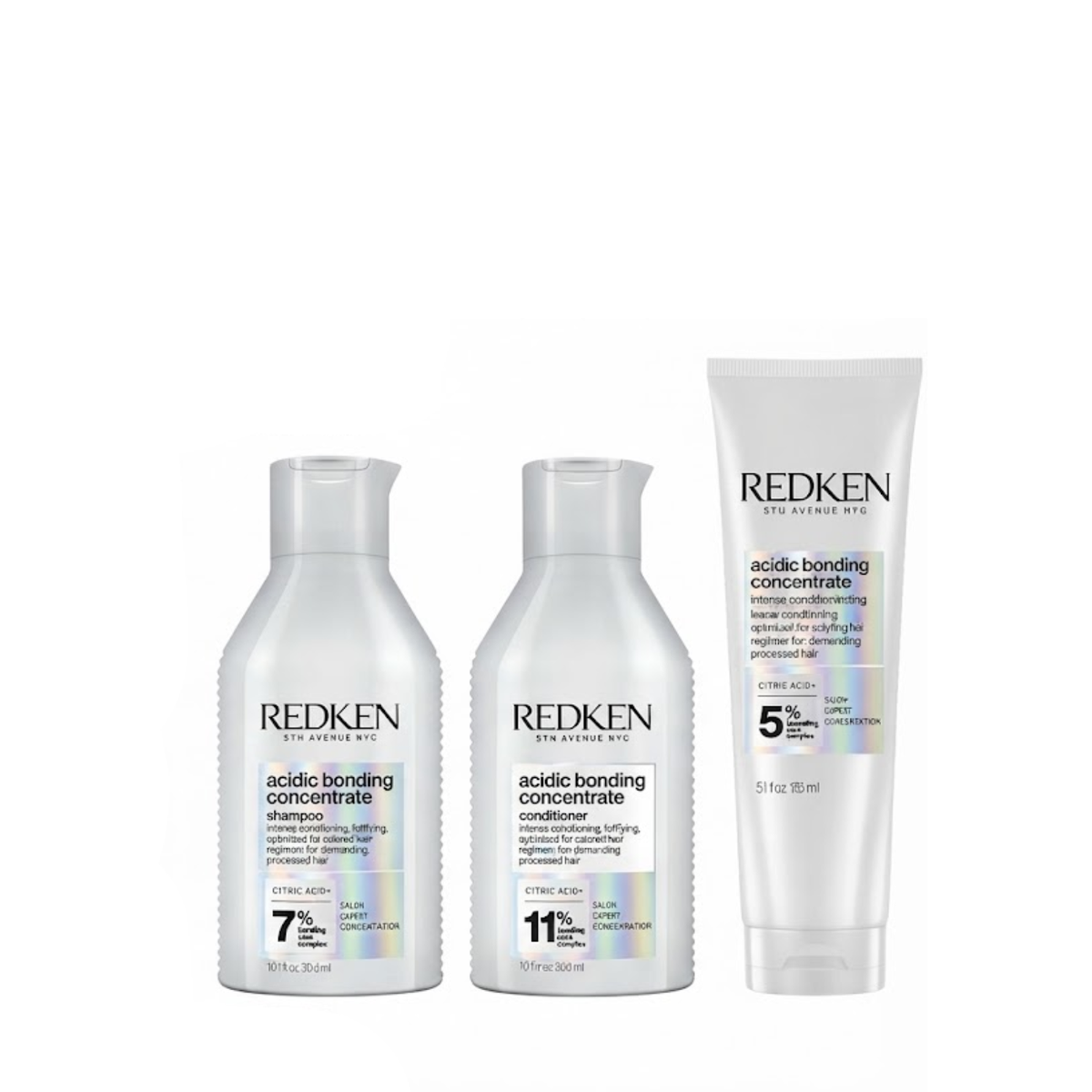 Redken Acidic Bonding Concentrate Holiday Gift Set (3in1 bond-repair hair care set)