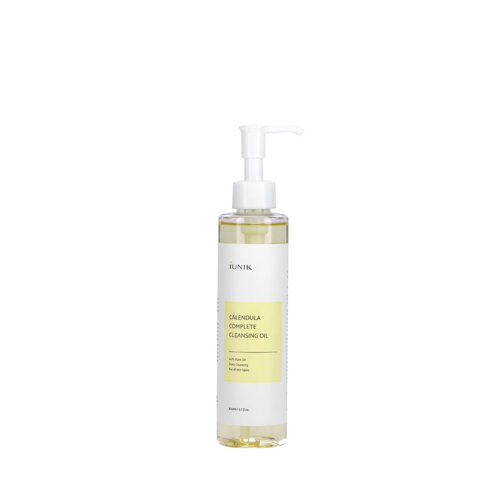 Calming hydrophilic cleansing oil with calendula by Iunik (Iunik Calendula Complete Cleansing Oil)