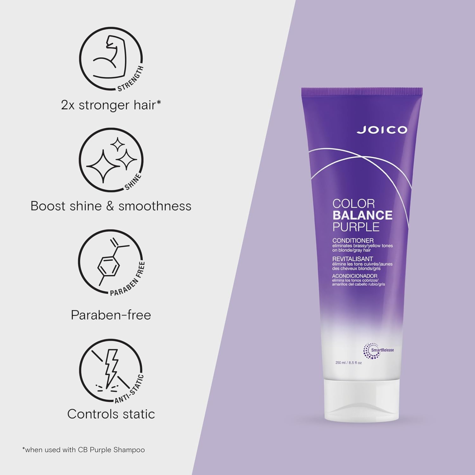 Joico Color Balance Purple Conditioner (Tone-correcting conditioner)