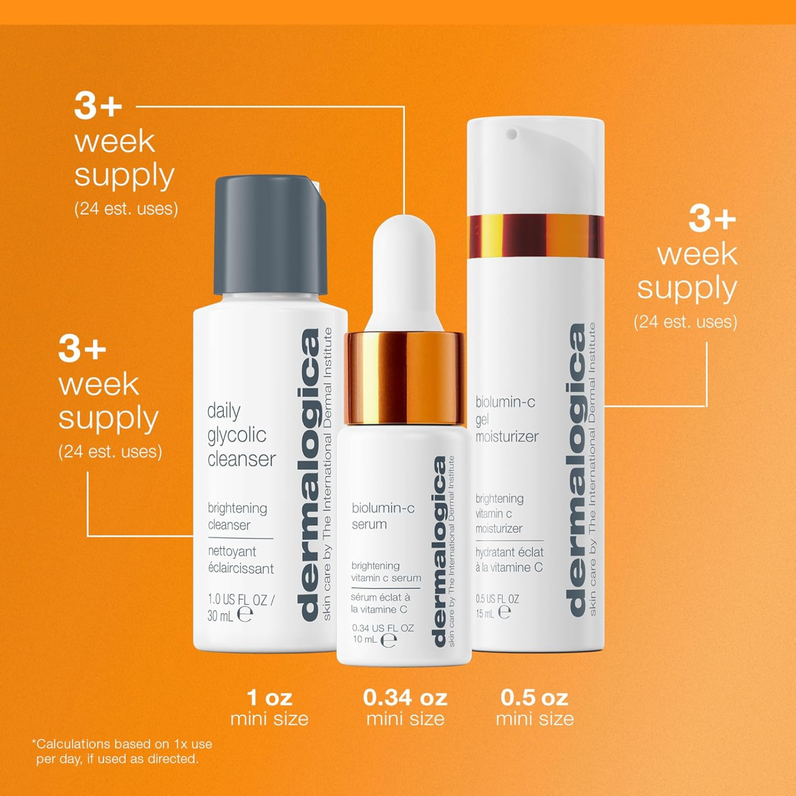Dermalogica Daily Bright Booster Kit (3in1 brightening & tone-correcting skincare set)