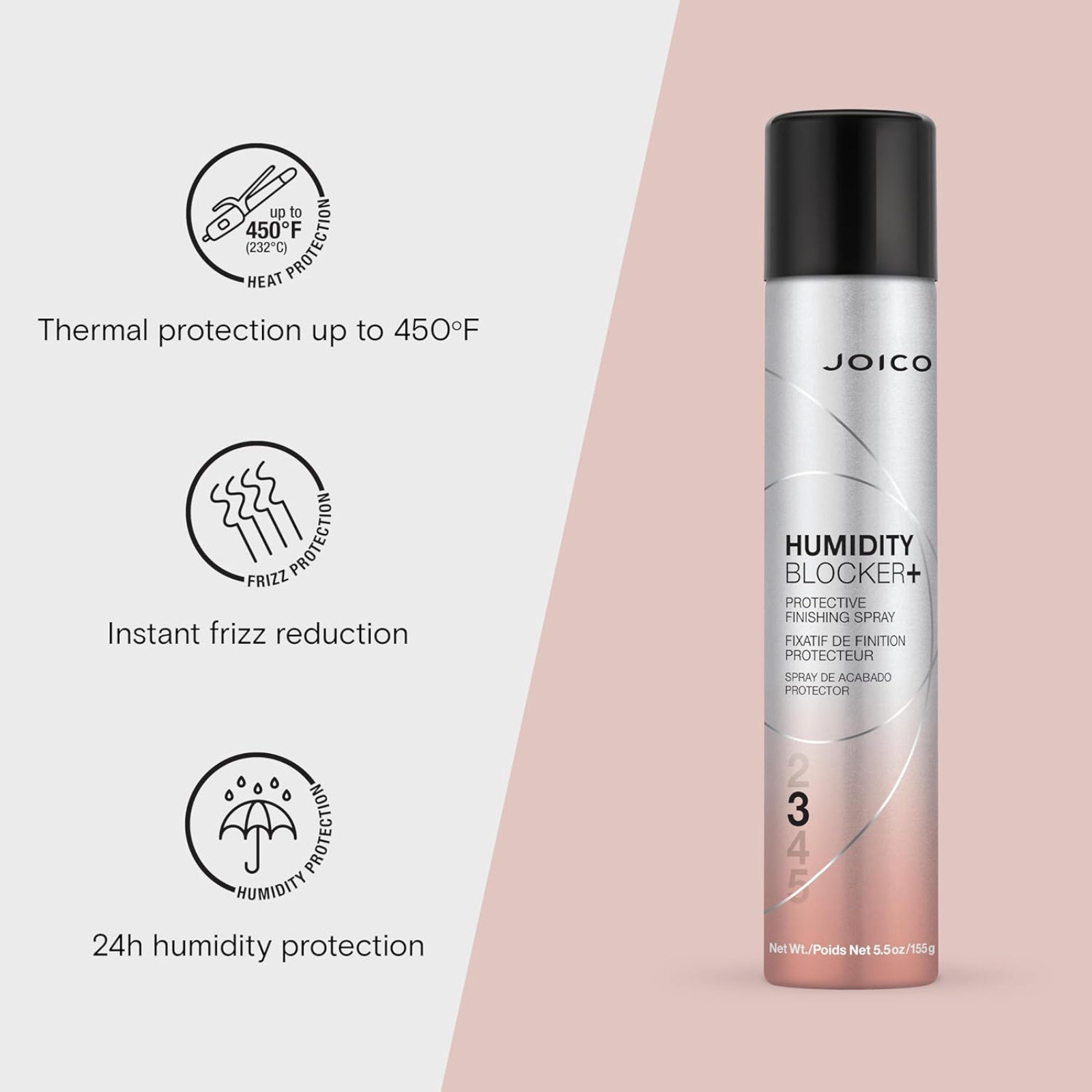 Joico Humidity Blocker + Protective Finishing Spray (Anti-frizz protective spray)
