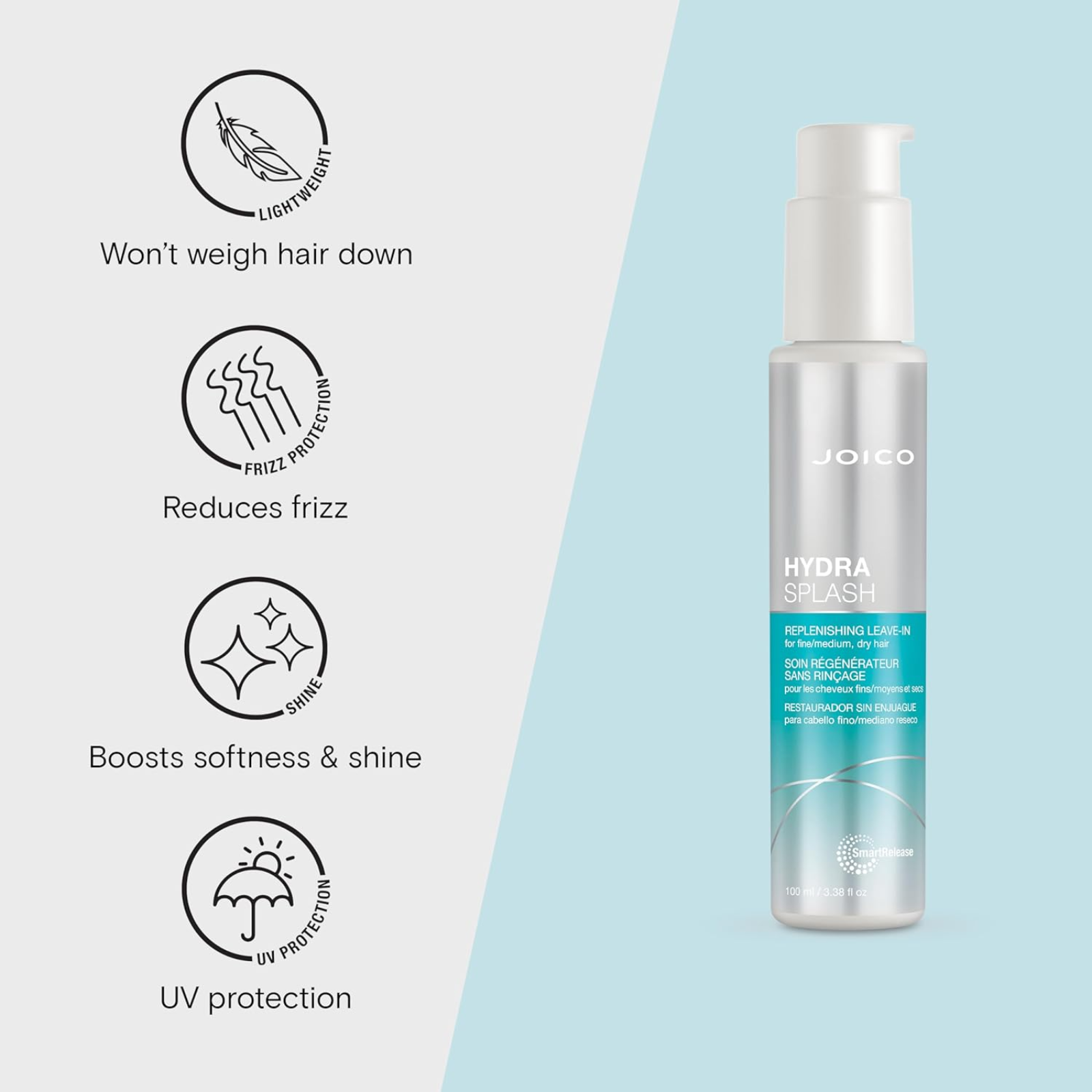 Joico HydraSplash Replenishing Leave-in (Lightweight moisture treatment)