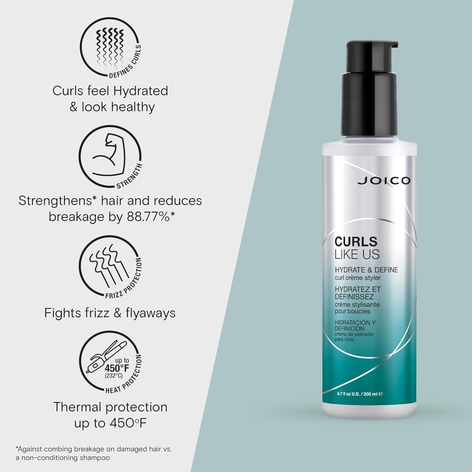 Joico Hydrate & Define Curl Crème Styler (Moisturizing curl cream)
