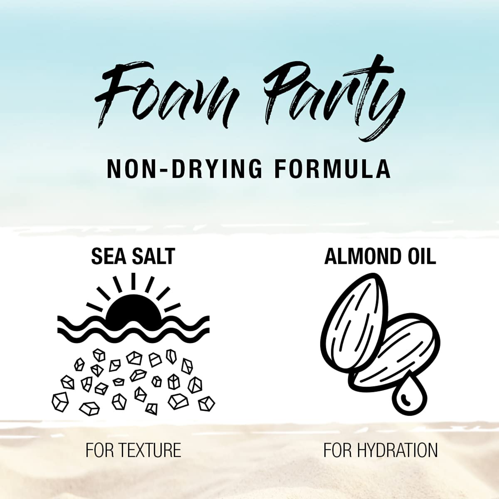 Sexy Hair Foam Party Lite Texturizing Foam (Lightweight texture enhancer)