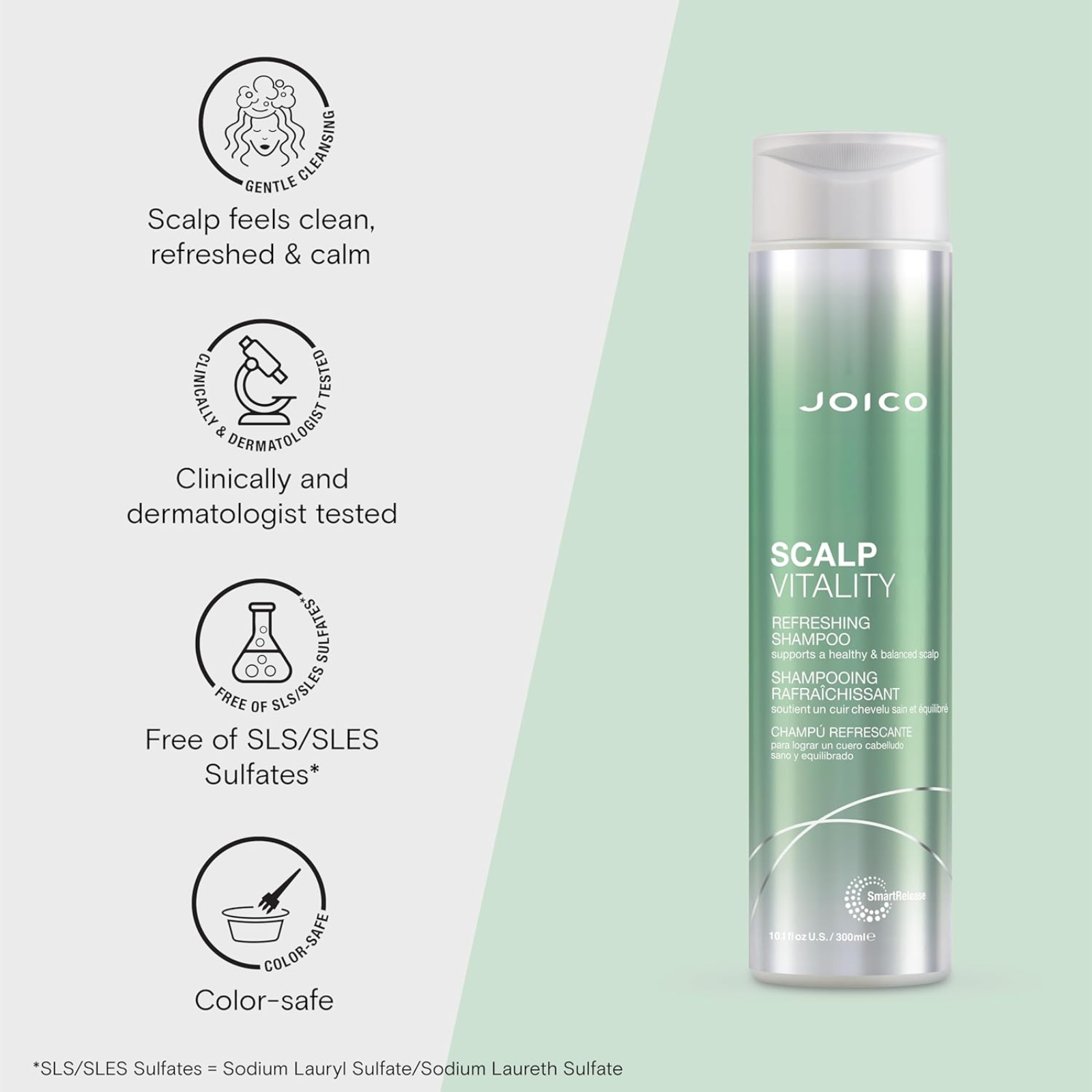 Joico Scalp Vitality Refreshing Shampoo (Purifying hair & scalp shampoo)