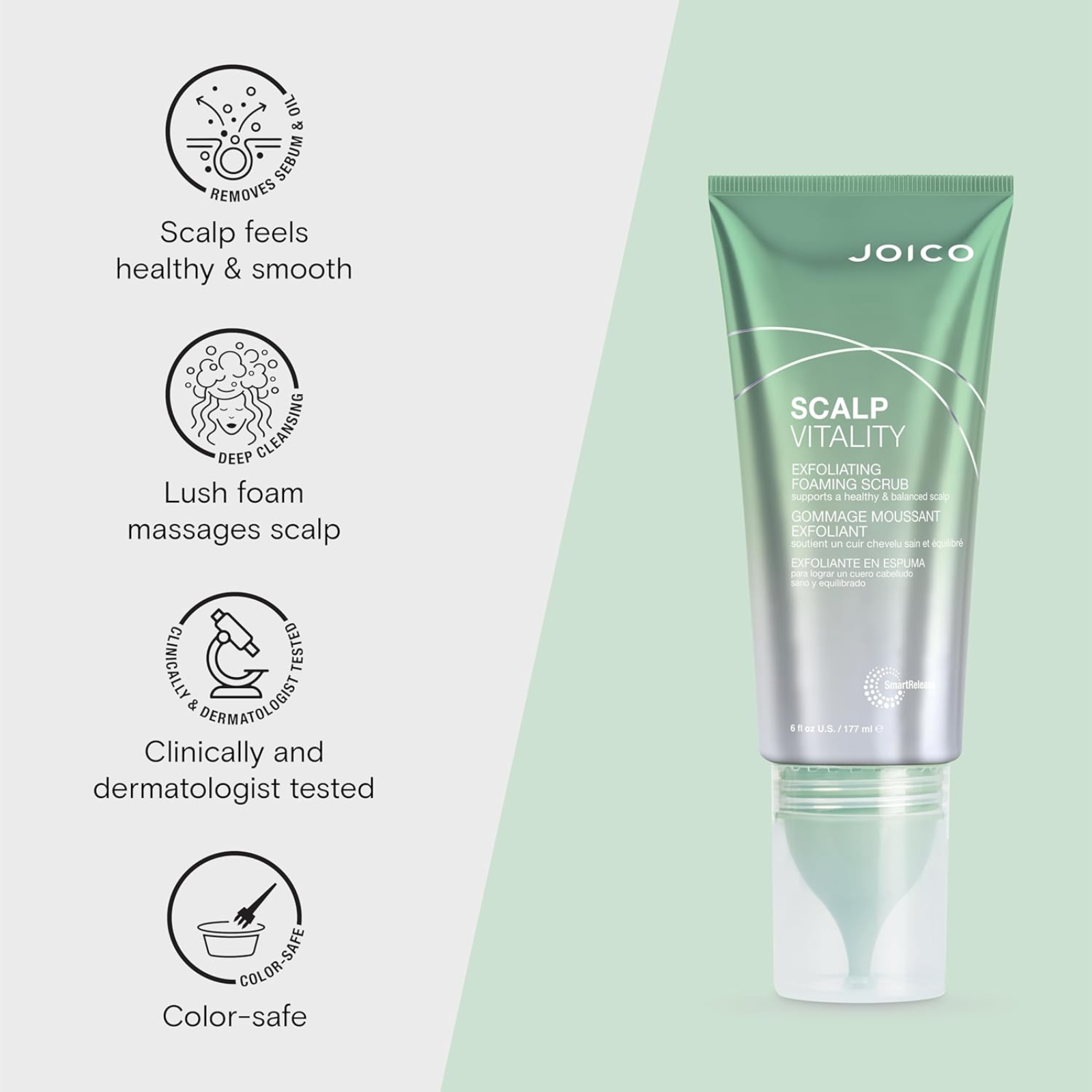 Joico Scalp Vitality Exfoliating Foaming Scrub (Scalp exfoliating treatment)